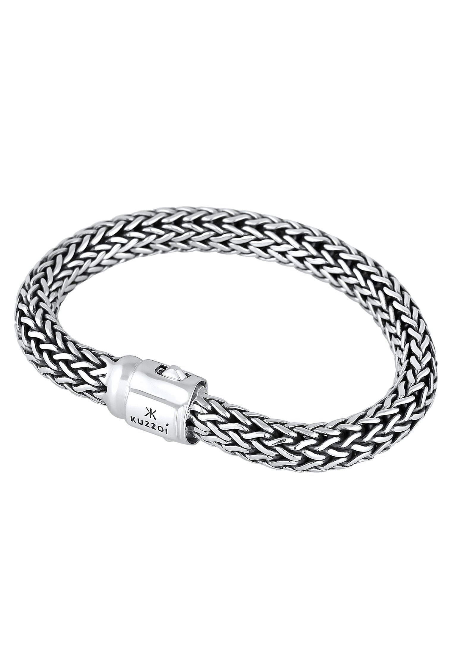 Kuzzoi Armband Gliederarmband Basic Cool unisex 925 Silber, In sehr  hochwertiger Juwelier-Qualität gefertigt