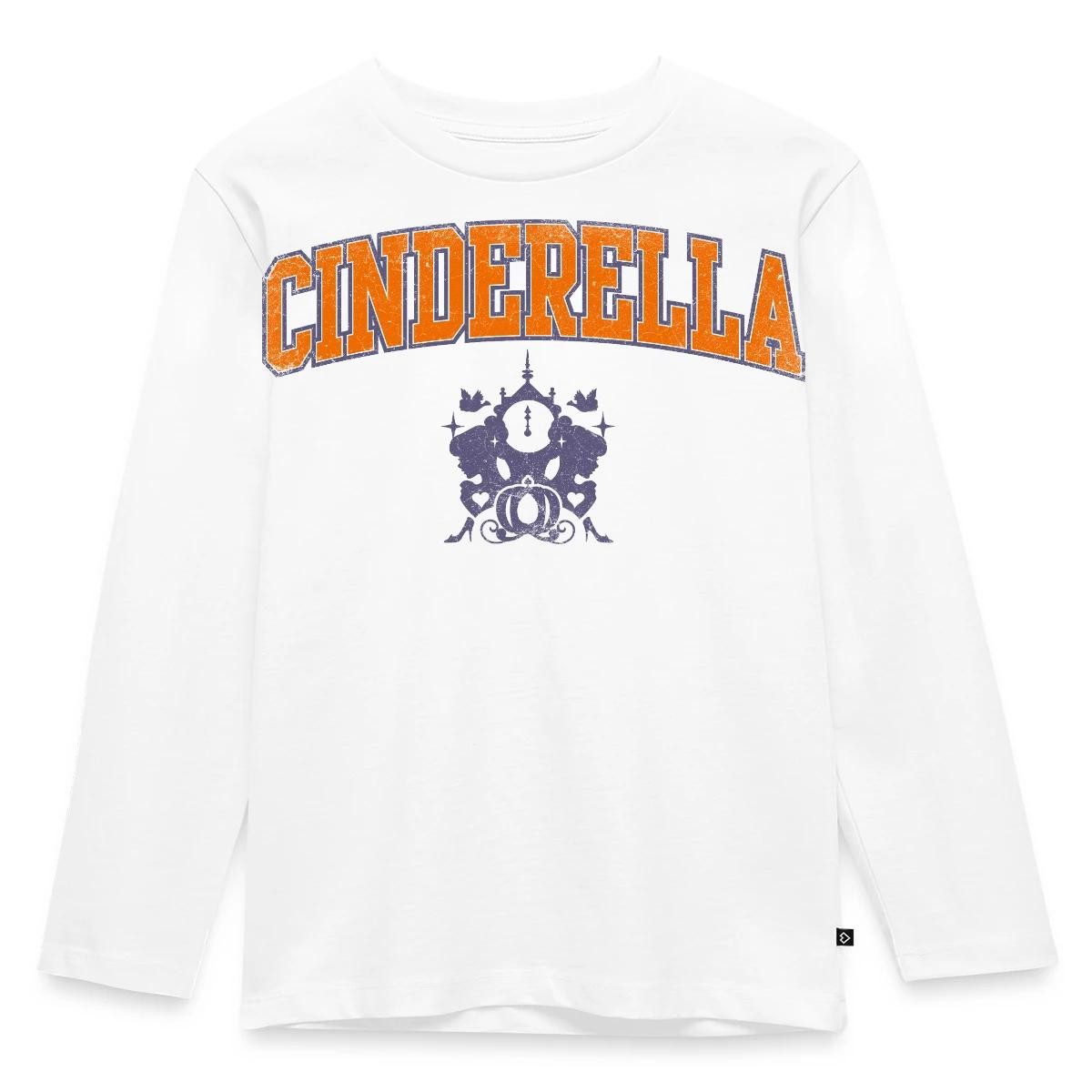 Spreadshirt T-Shirt Cinderella Schriftzug Mit Emblem Kinder Premium Langarmshirt (1-tlg)