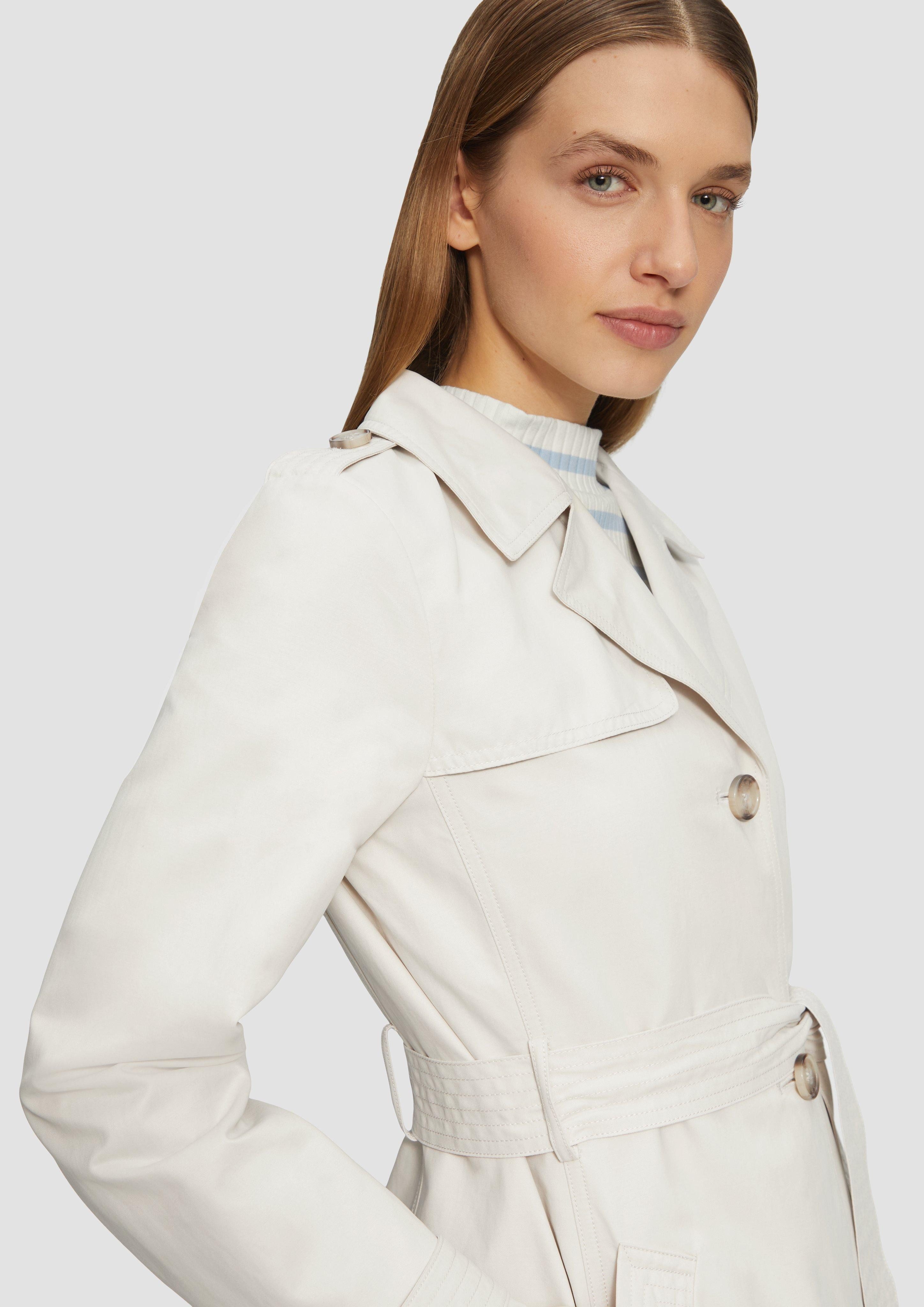 s.Oliver Funktionsjacke Kurzer Trench mit Gürtel günstig online kaufen