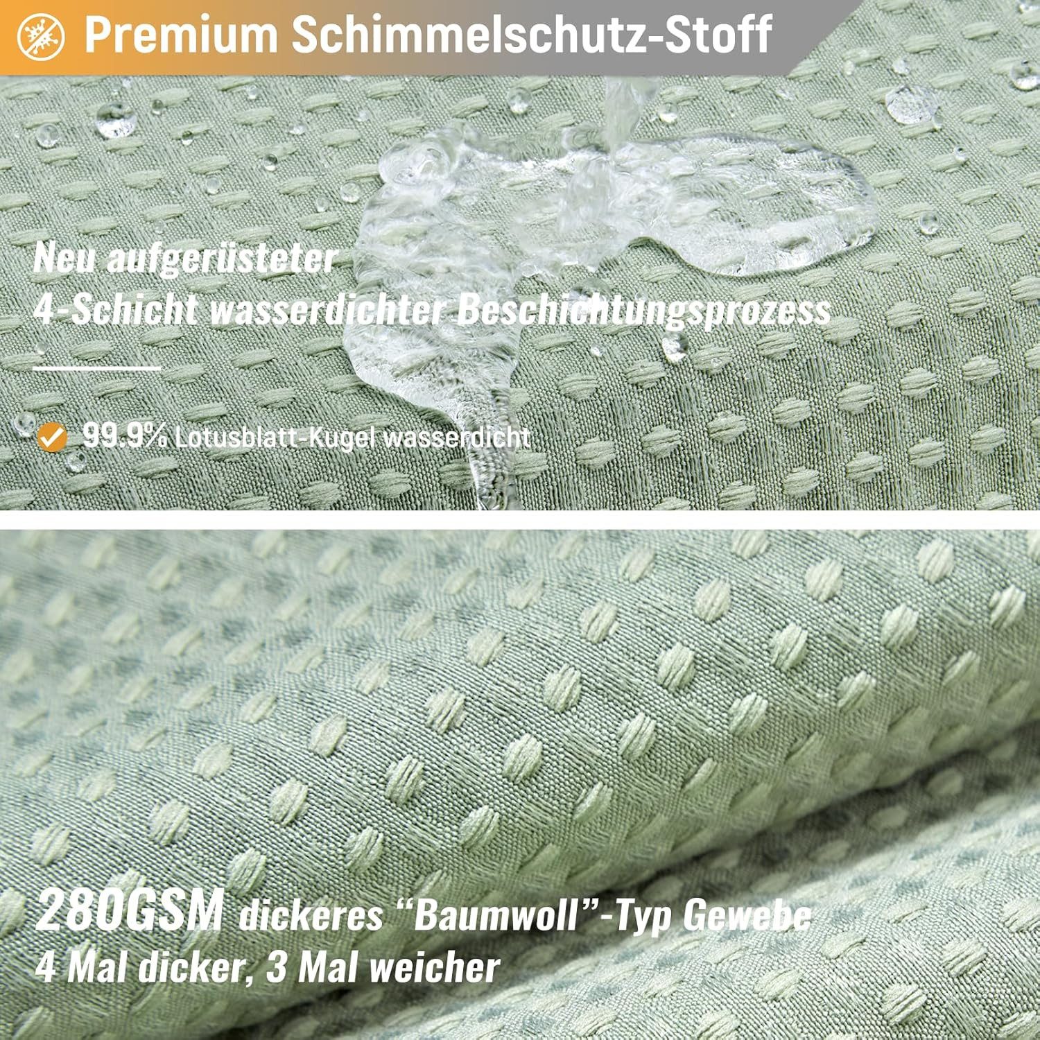Coonoor Duschvorhang 180x180 cm Anti-Schimmel wasserdichte günstig online kaufen
