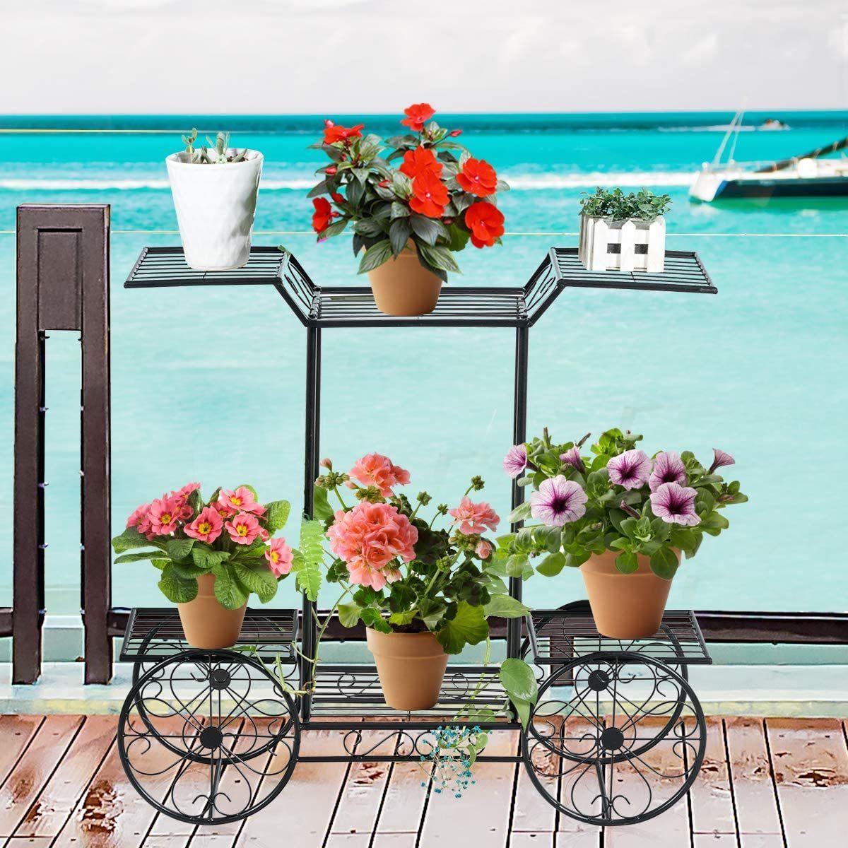 COSTWAY Blumenständer »Blumenständer«, Pflanzenregal Metall