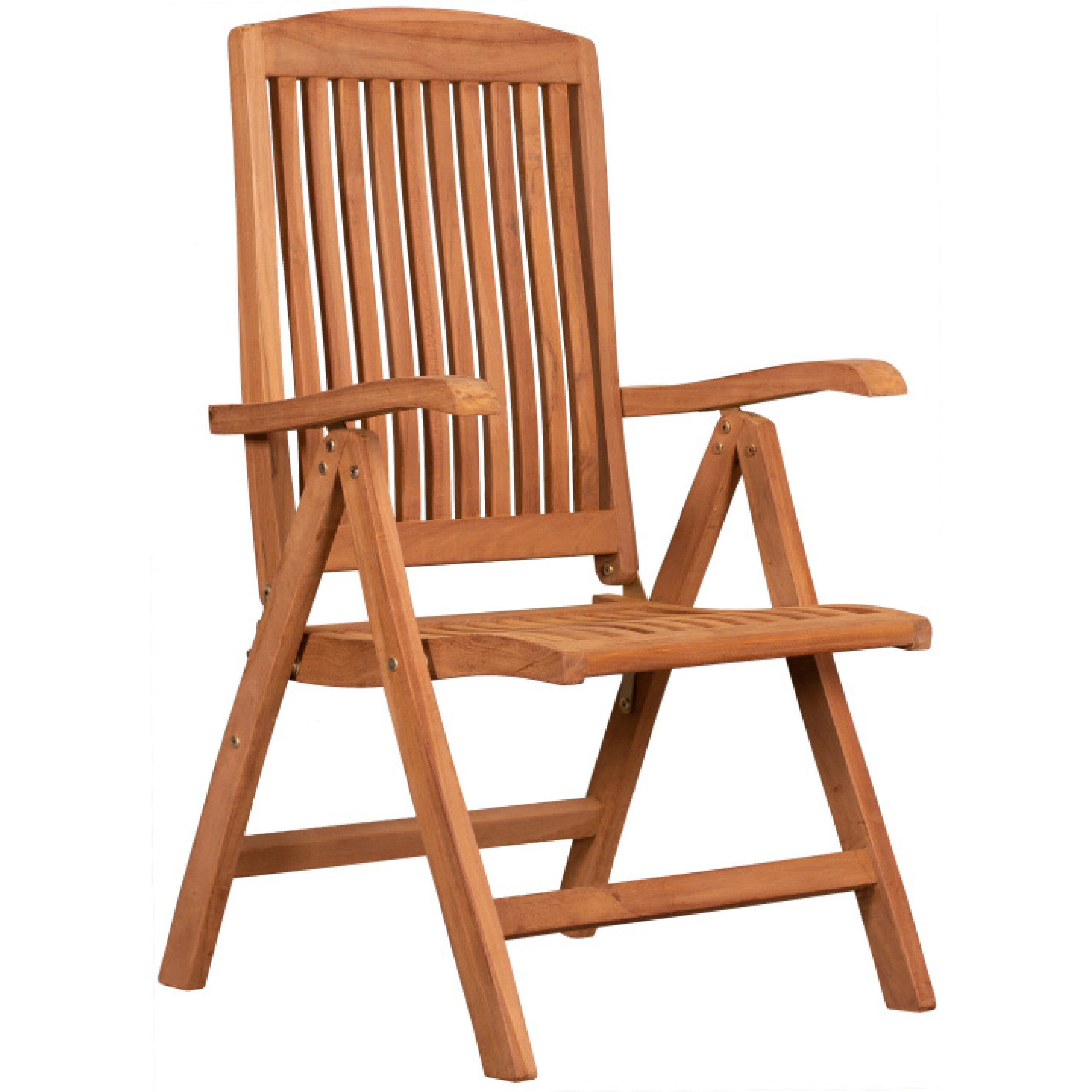 deVries Gartenstuhl deVries "WOODIE" Hochlehner-Klappsessel aus Teakholz Gartenstuhl