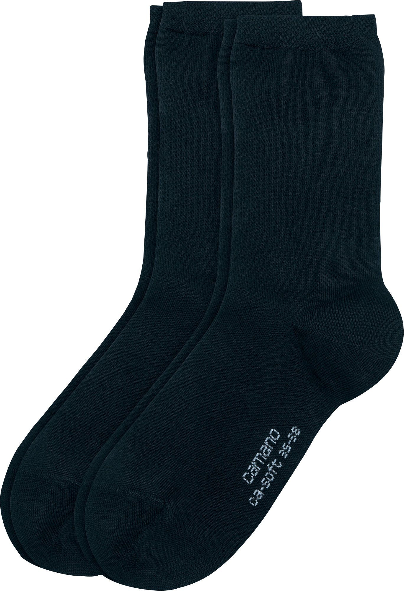Camano Socken Damen-Socken 2 Paar Uni marine