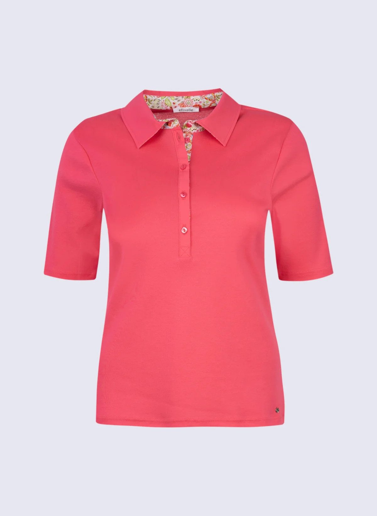 efixelle Kurzarmhemd Polo 1/2 Arm ZAIDA pink