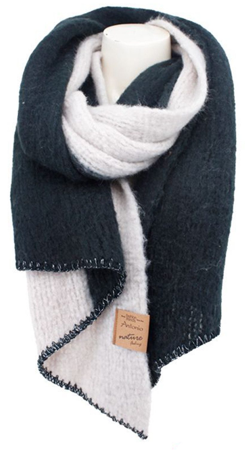chic4home Schal Winter Weave, (1-St. 1-teilig), Damen Schal ca.40x180cm Double-Tone weiches Alpaka-Gefühl