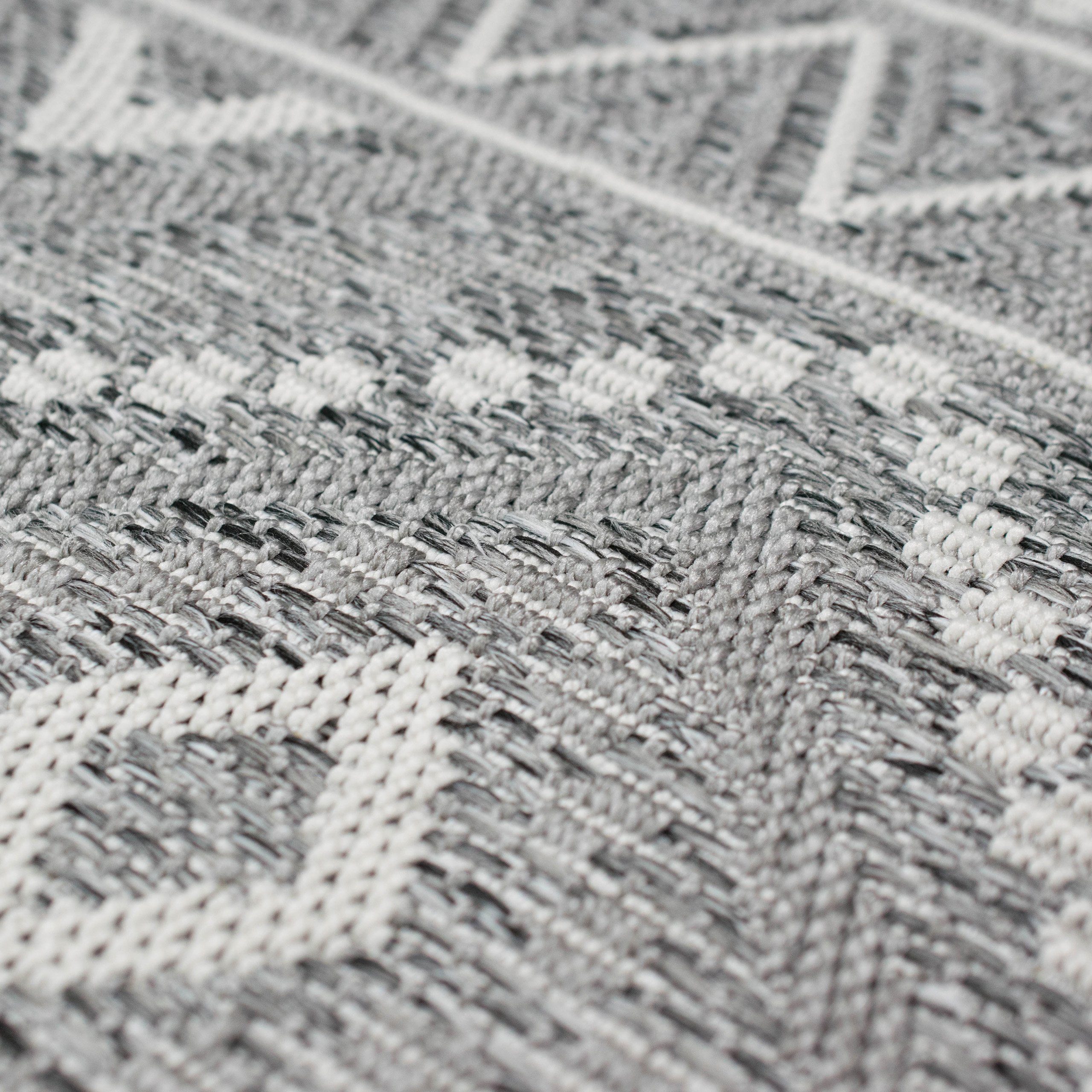 TeppichHome24 Outdoorteppich In- & Outdoor Teppich Sisal Optik Rauten Zickz günstig online kaufen