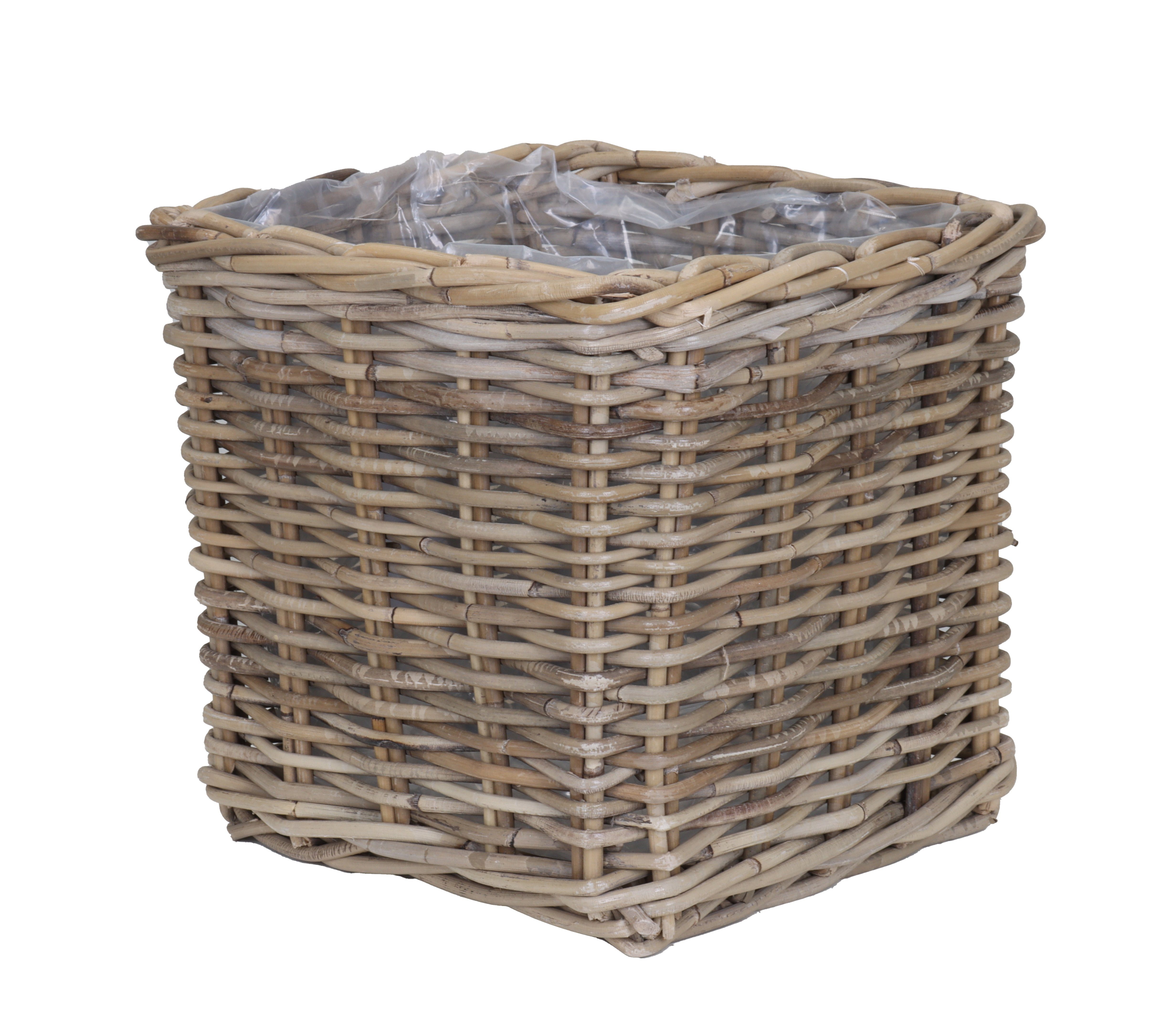 tegawo Weidenkorb Naturrattan Pflanz- und Aufbewahrungskorb, eckig, natur-g günstig online kaufen