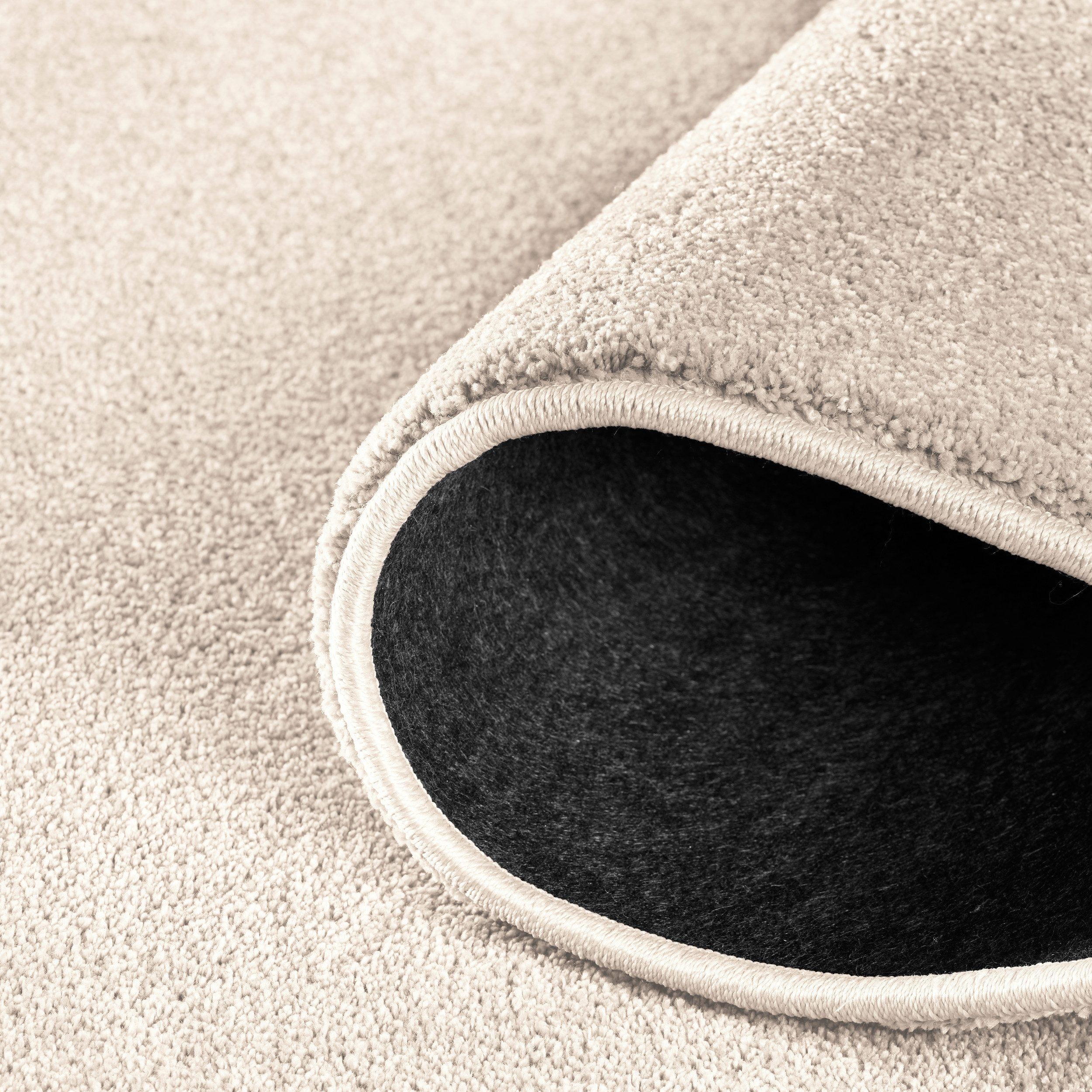 TaCa Home Teppich Kurzflor-Frisee-Teppich, rechteckig, Höhe: günstig online kaufen