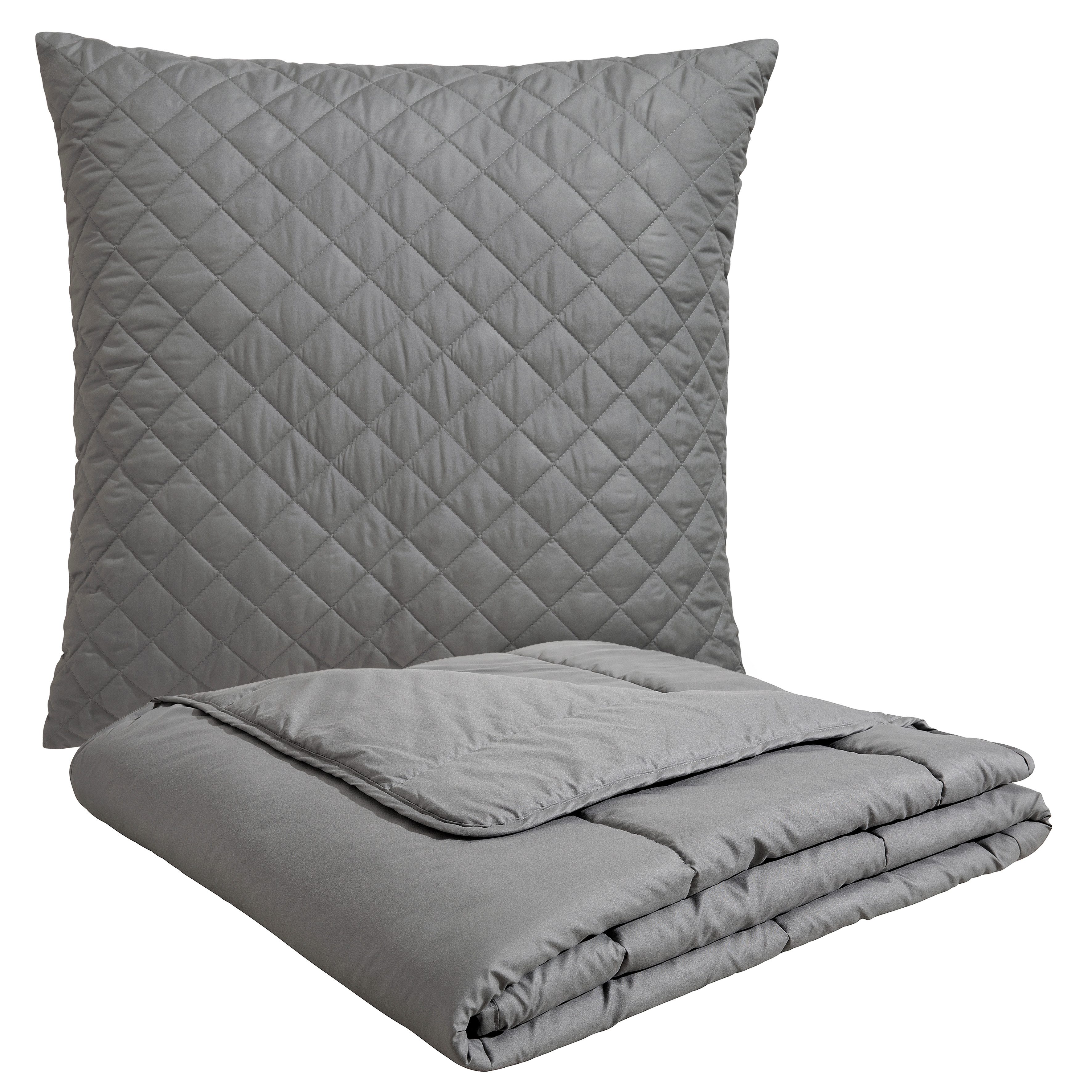 OTTO home Microfaserbettdecke + Microfaserkissen Clarra Spar Set, Decke + K günstig online kaufen