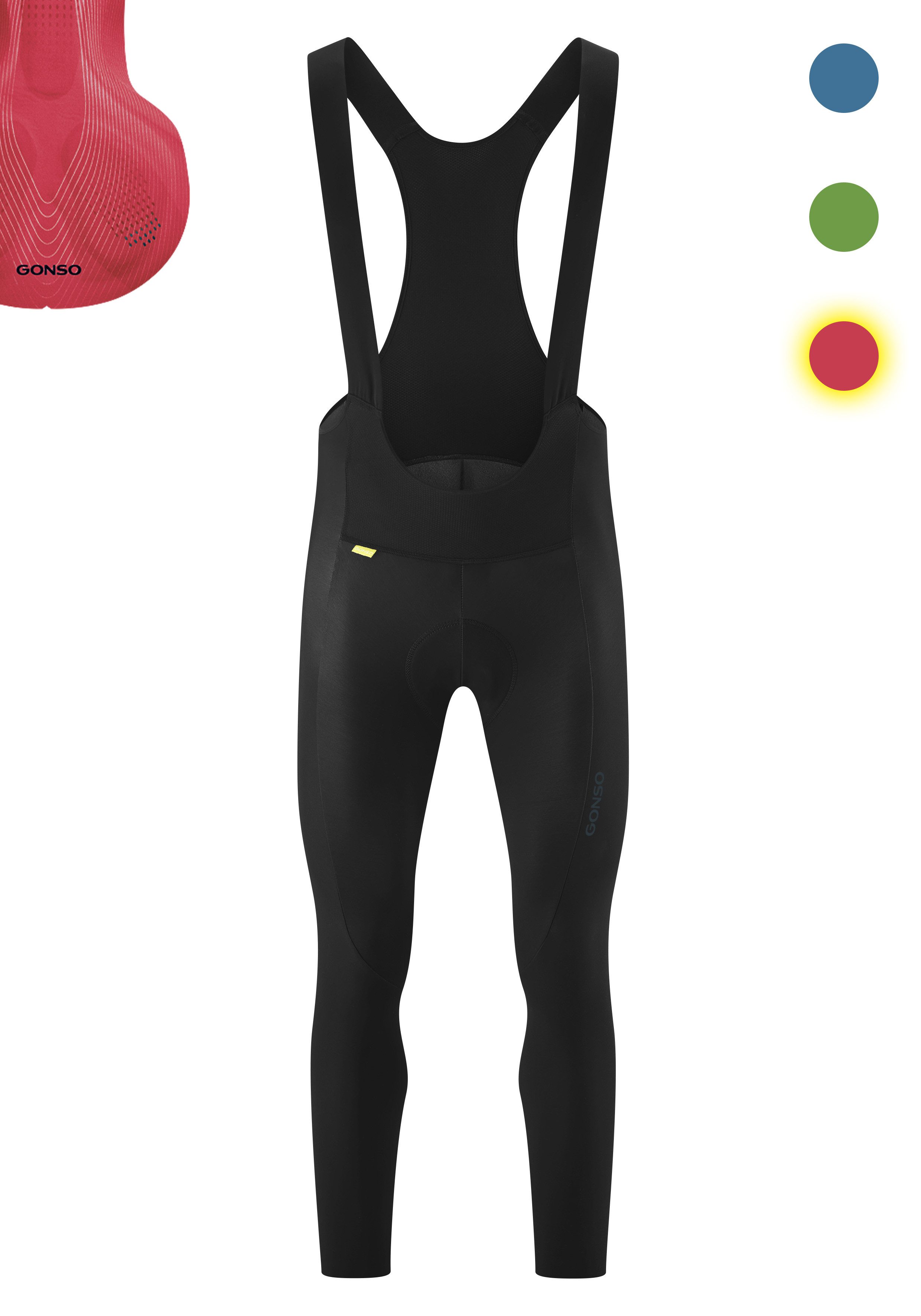 Gonso Fahrradhose Sitivo Ti Bib M Herren Radhose, Radlerhose mit speziellem Sitzpolster, Tight Fit