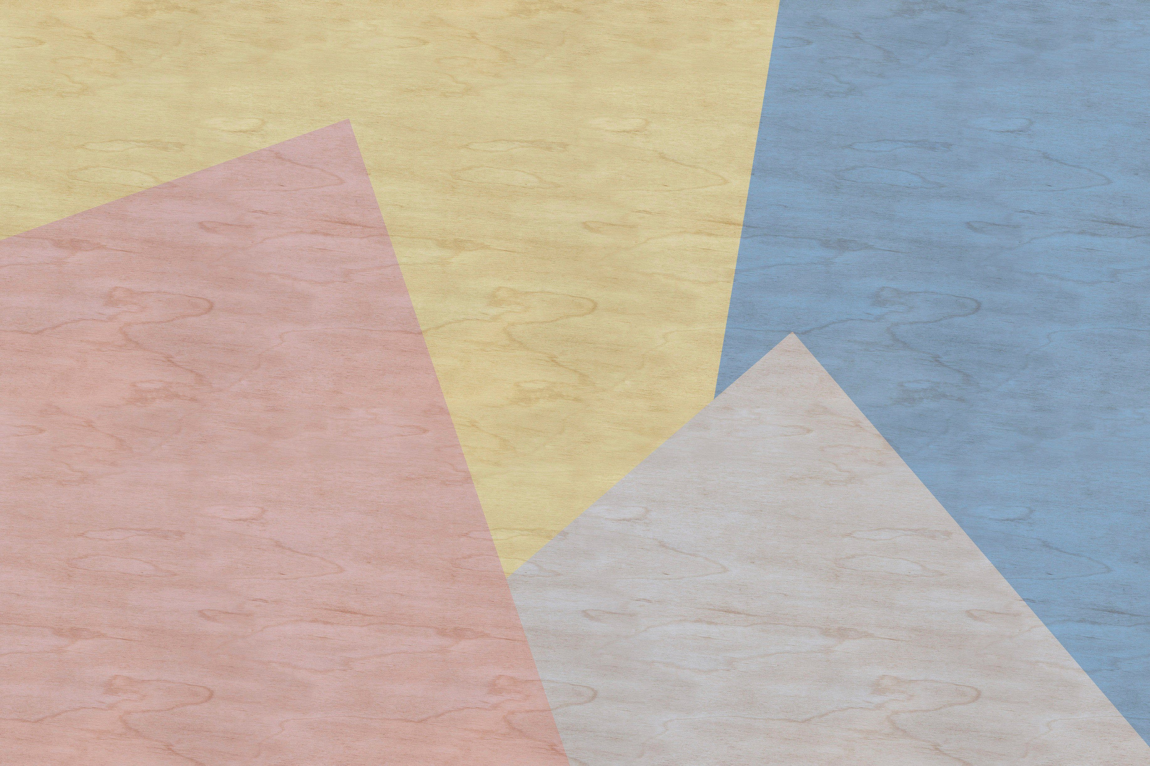 Abstrakt Abstrakt Farben A.S. inlay Grafisch Geometrisch 3, St), Leinwandbild Création Bunt (1 Bild Keilrahmen
