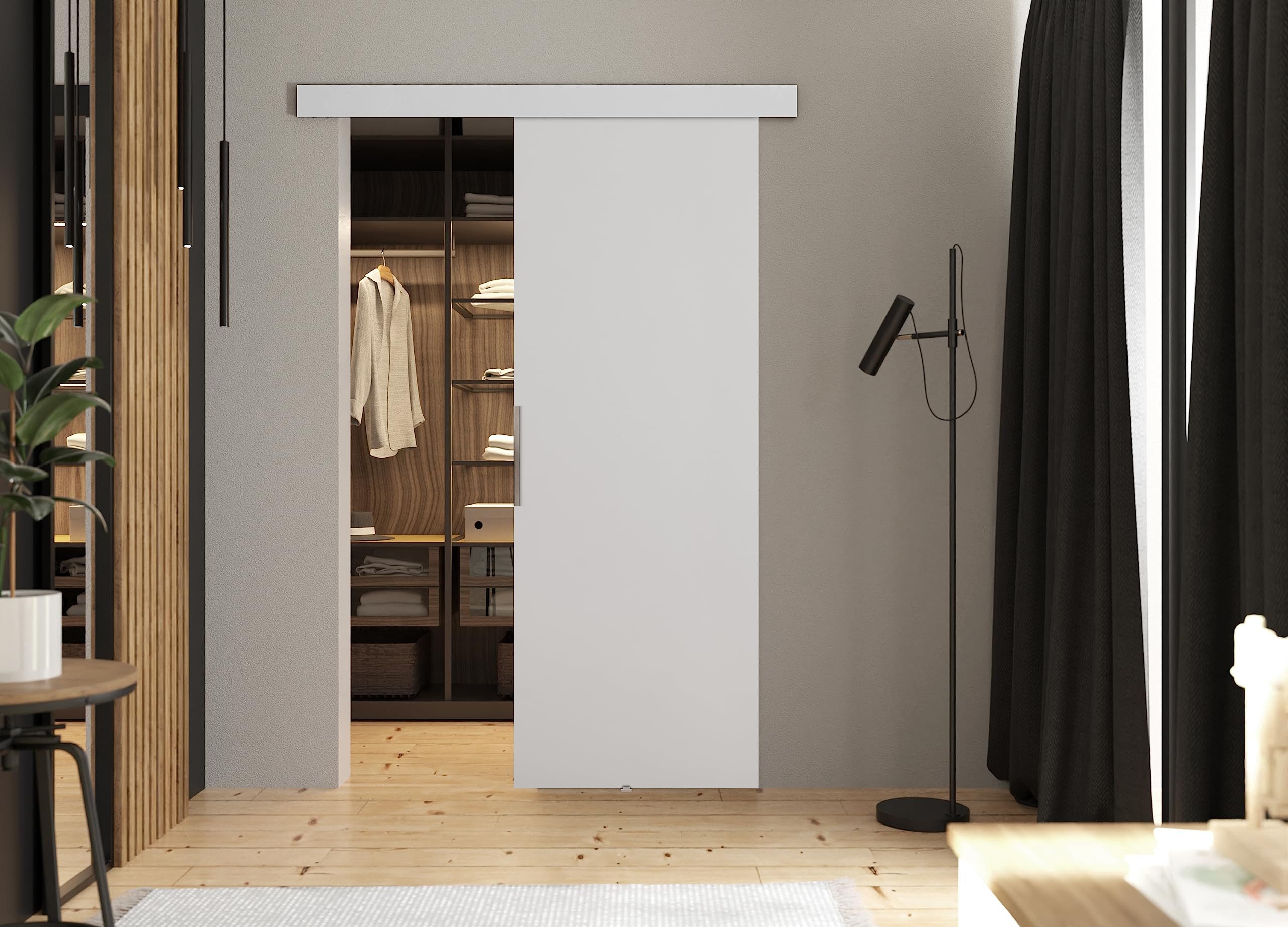 KIER FURNITURE Schiebetür Komplettset MALIBU - Tür mit Laufschiene - Schieb günstig online kaufen