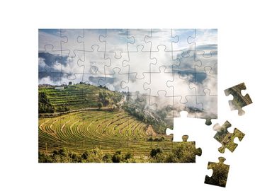 puzzleYOU Puzzle Stadt an der Levanteküste im Libanongebirge, 48 Puzzleteile, puzzleYOU-Kollektionen Naher Osten