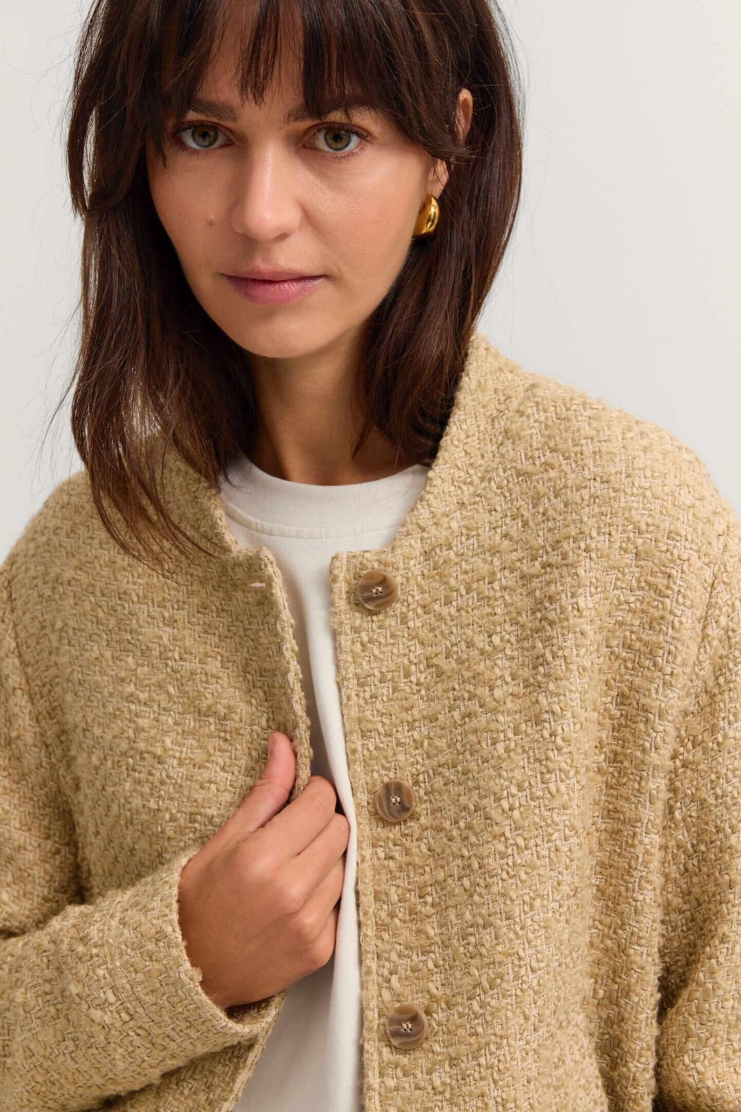 bugatti Kurzjacke Hochwertig Boucle in Blouson-Style – Bild 4 von 5