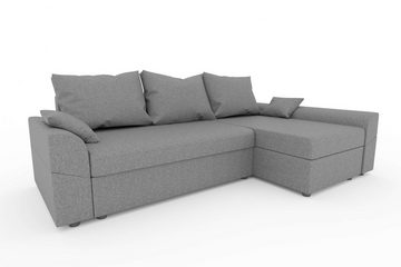 99rooms Ecksofa Aurora, L-Form, Eckcouch, Sofa, Sitzkomfort, mit Bettfunktion, mit Bettkasten, Modern Design