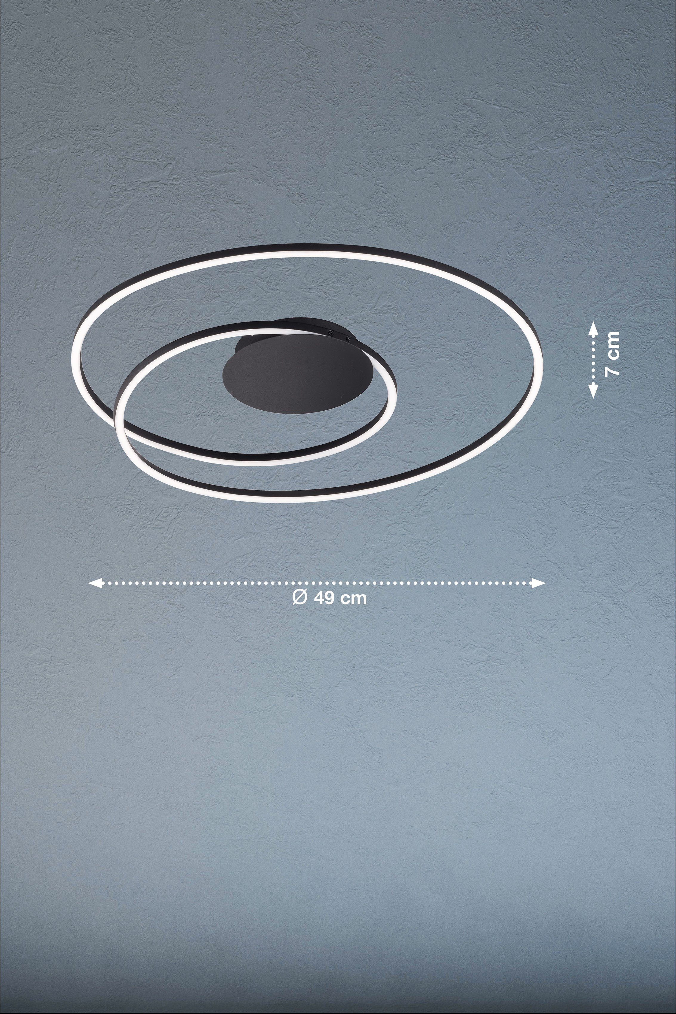 FISCHER & HONSEL LED Deckenleuchte Holy, CCT - über Fernbedienung, LED fest integriert, warmweiß - kaltweiß
