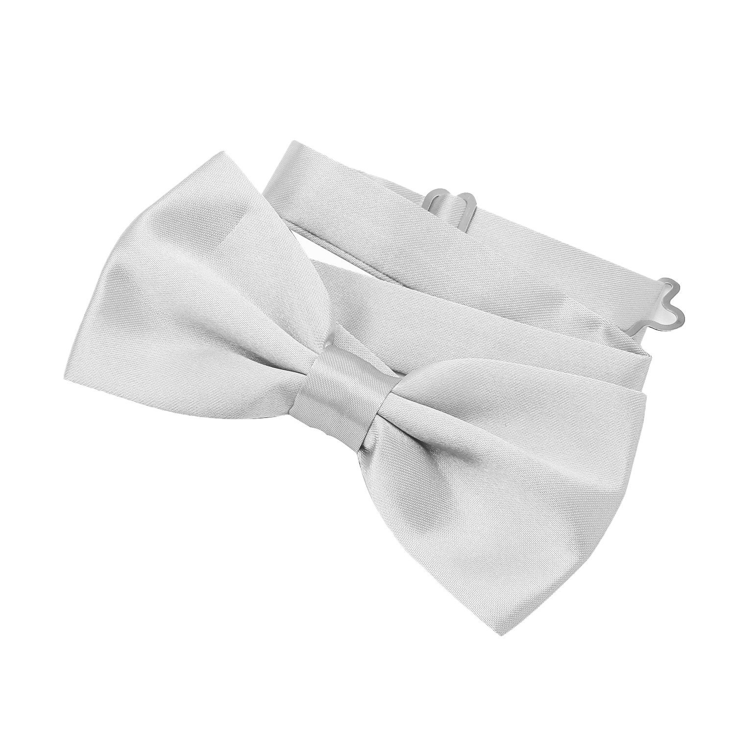 DonDon Fliege DonDon Edle Herren Fliege Schleife glänzend (Packung, 1-St) bereits gebunden, verstellbar, Seidenlook