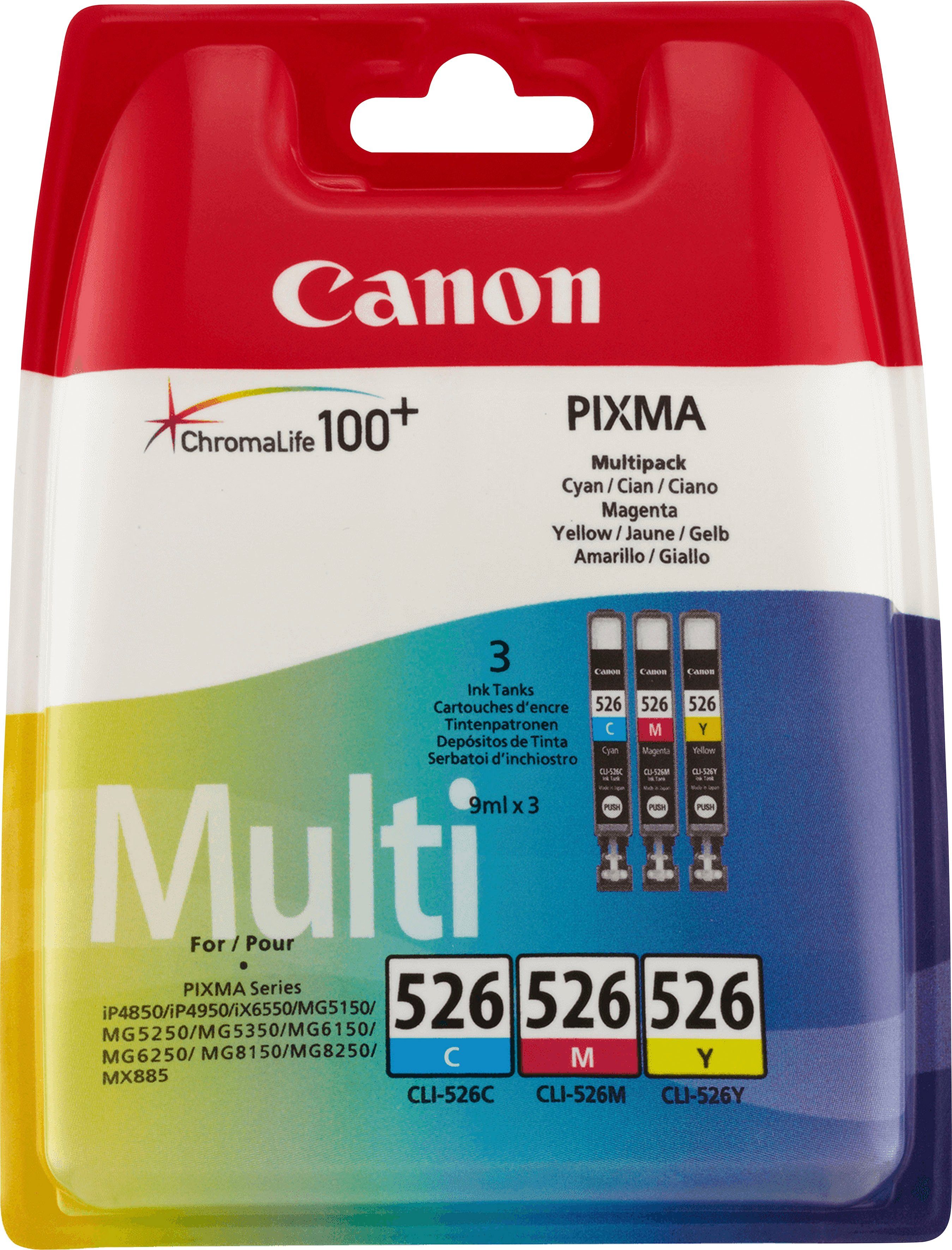 Canon CLI-526 Tintenpatrone (original Druckerpatrone 526 cyan,magenta,gelb)