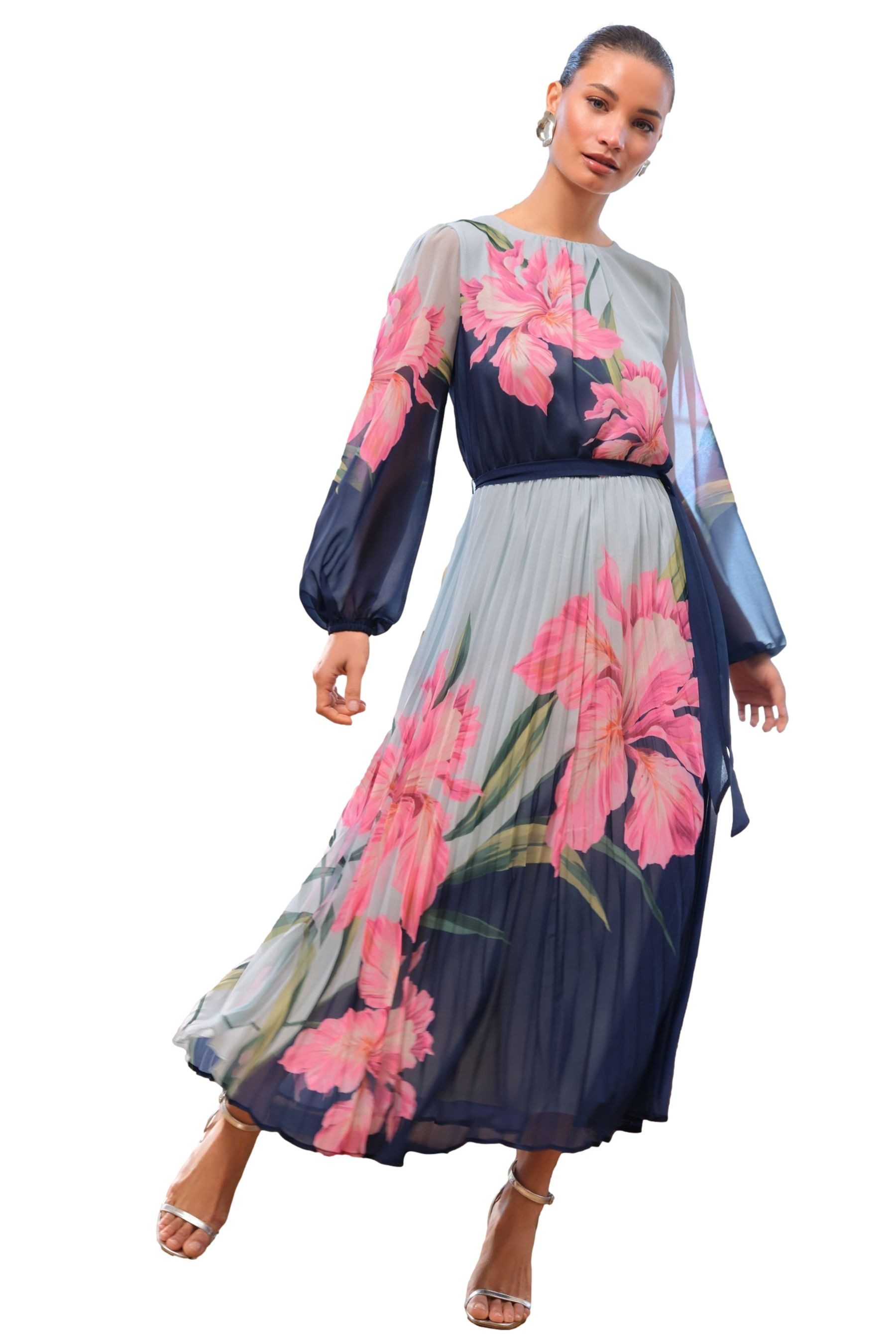 Love & Roses Midikleid Love & Roses Bedrucktes Midikleid, Regular (1-tlg) günstig online kaufen