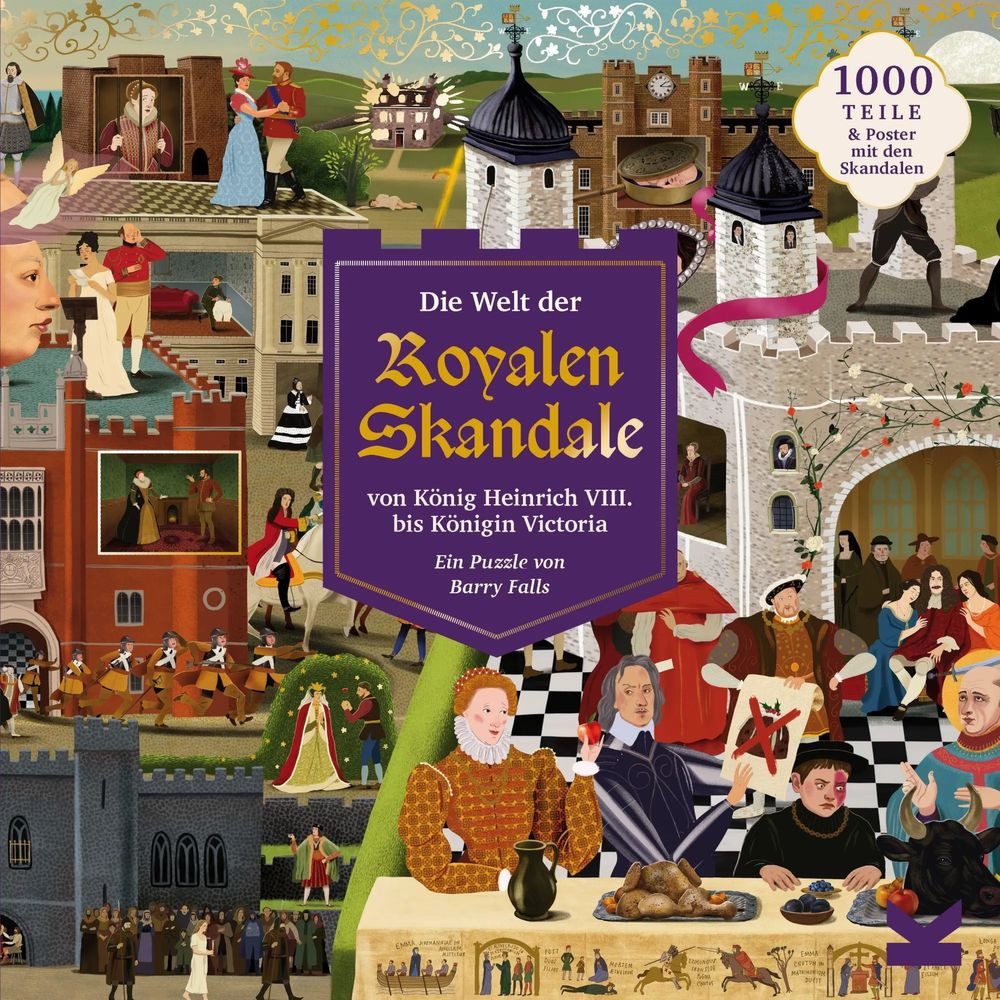 Laurence King Puzzle Die Welt der royalen Skandale. Von König Heinrich VIII bis Königin..., 1000 Puzzleteile