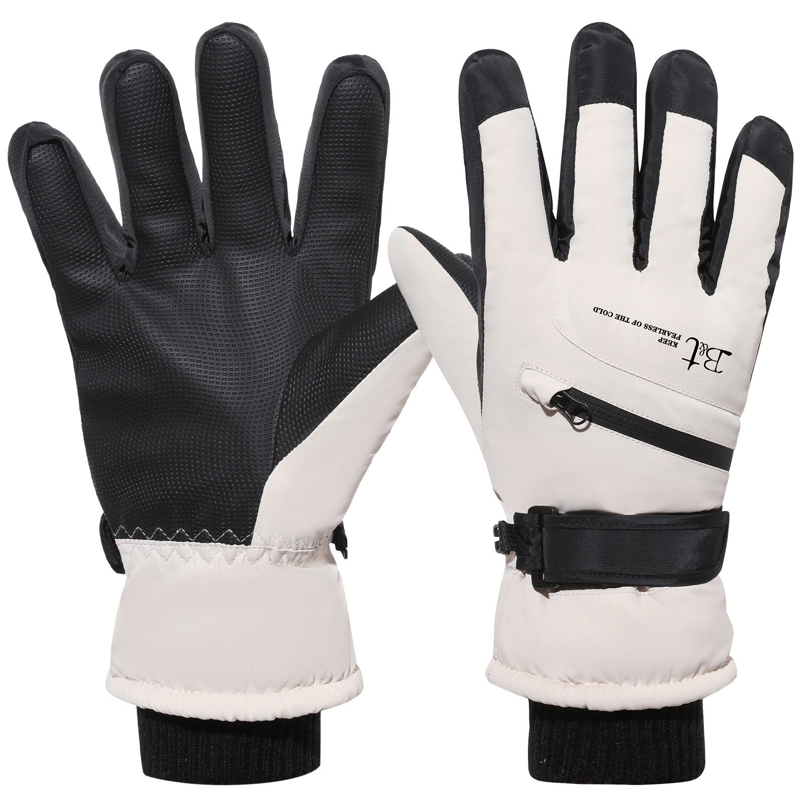 BTTO Hsch. Multisporthandschuhe Skihandschuhe Männer Frauen Schnee Handschuhe Winddicht Wasserdicht Touchscreen,Wärm Thermohandschuhe – Bild 2 von 5