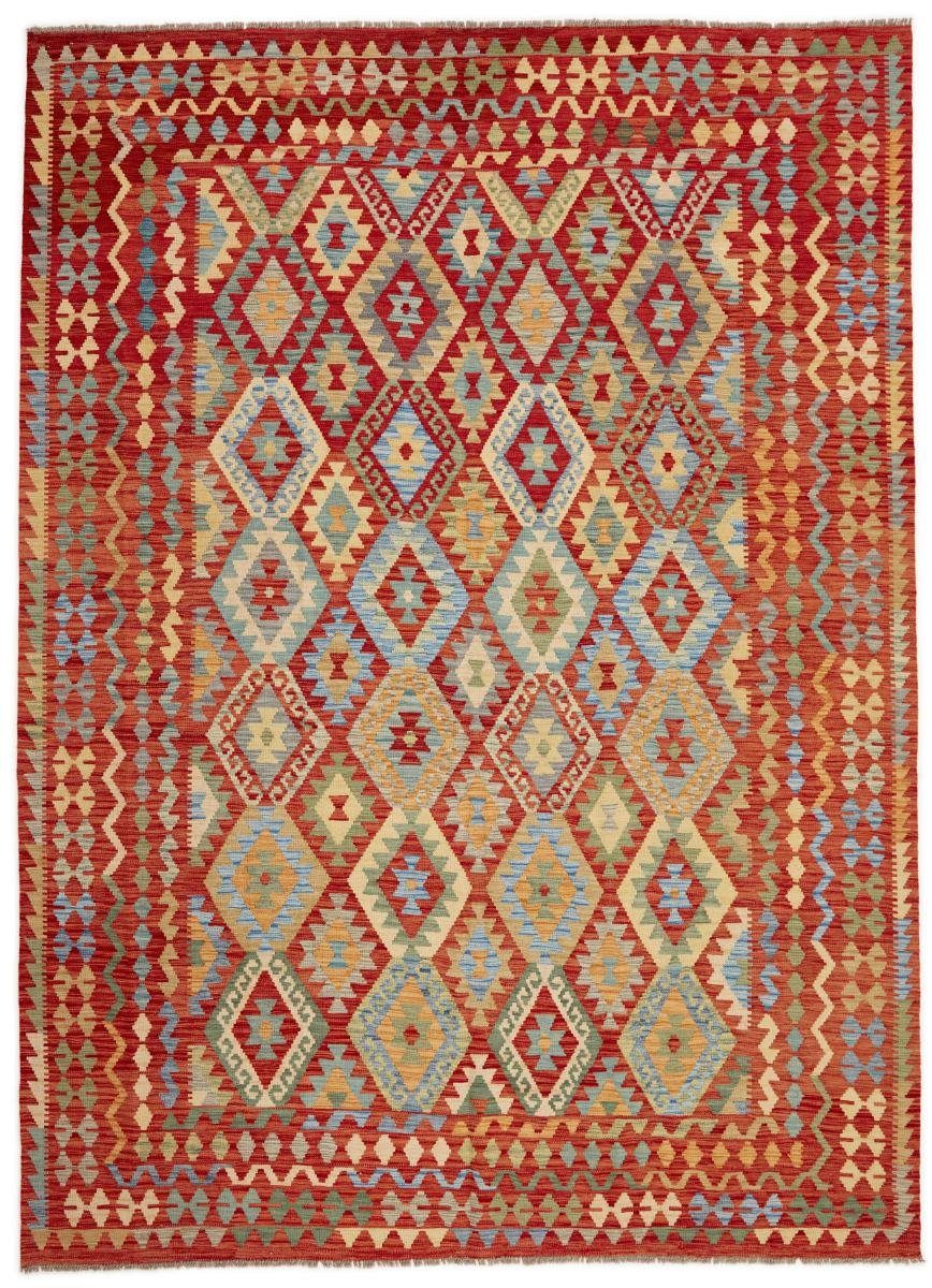 Orientteppich Kelim Afghan 249x340 rechteckig, mm Nain Orientteppich, Höhe: Trading, Handgewebter 3