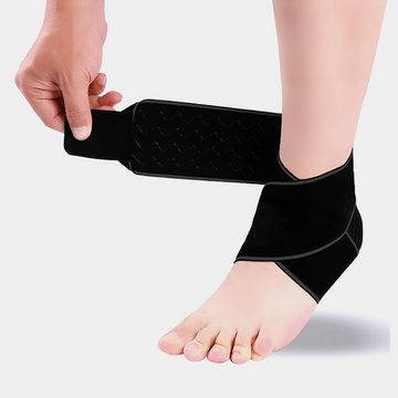 shapevital.de Sprunggelenkbandage SHAPEVITAL Fußgelenkbandage für mehr Stabilität im Sprunggelenk, mit anpassbarem Fixierungsriemen, sicherer Halt durch Silikonstreifen