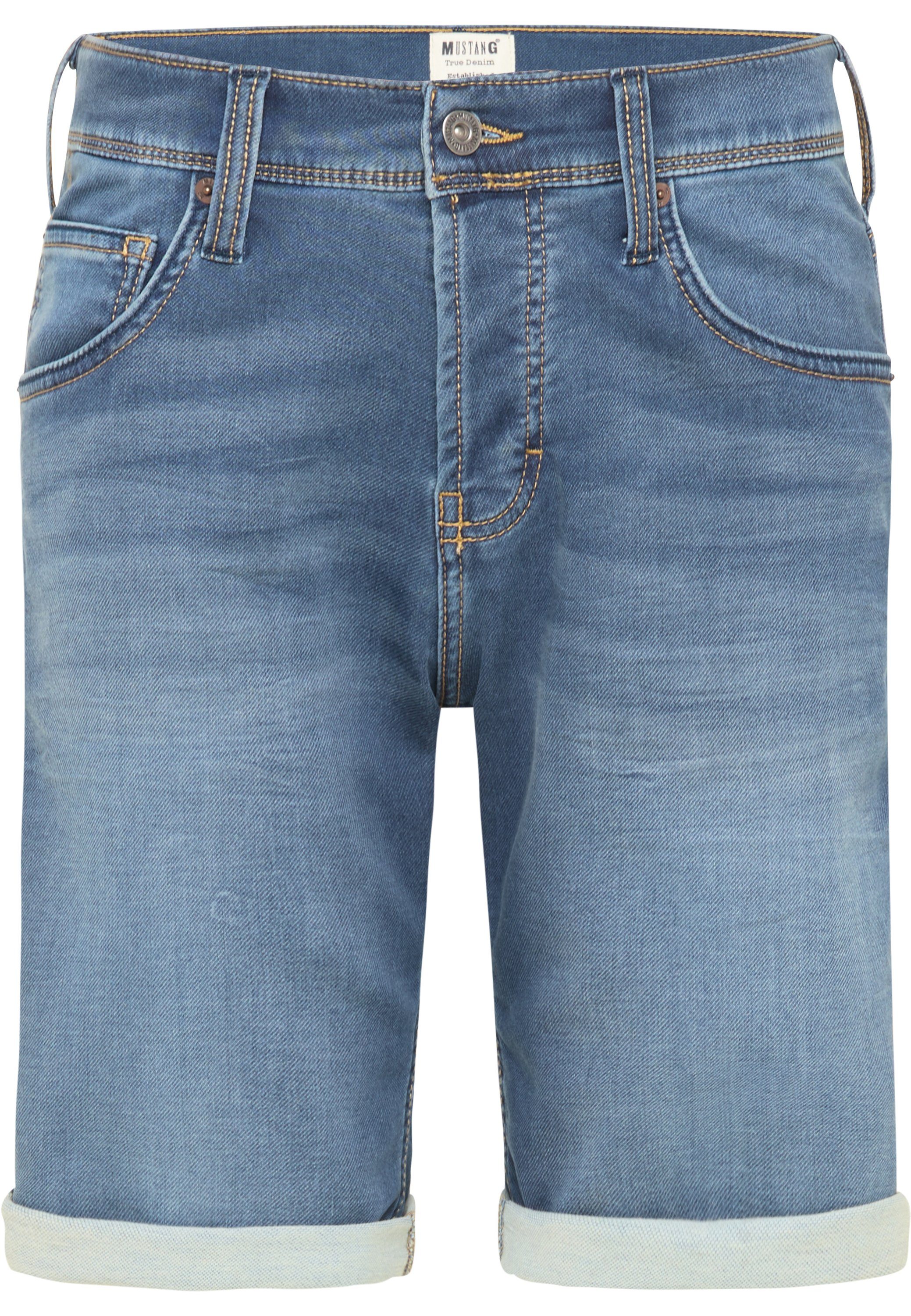 Neue Produktinformationen MUSTANG Jeansshorts Mustang Hose (943) Washed Short Chicago Blue