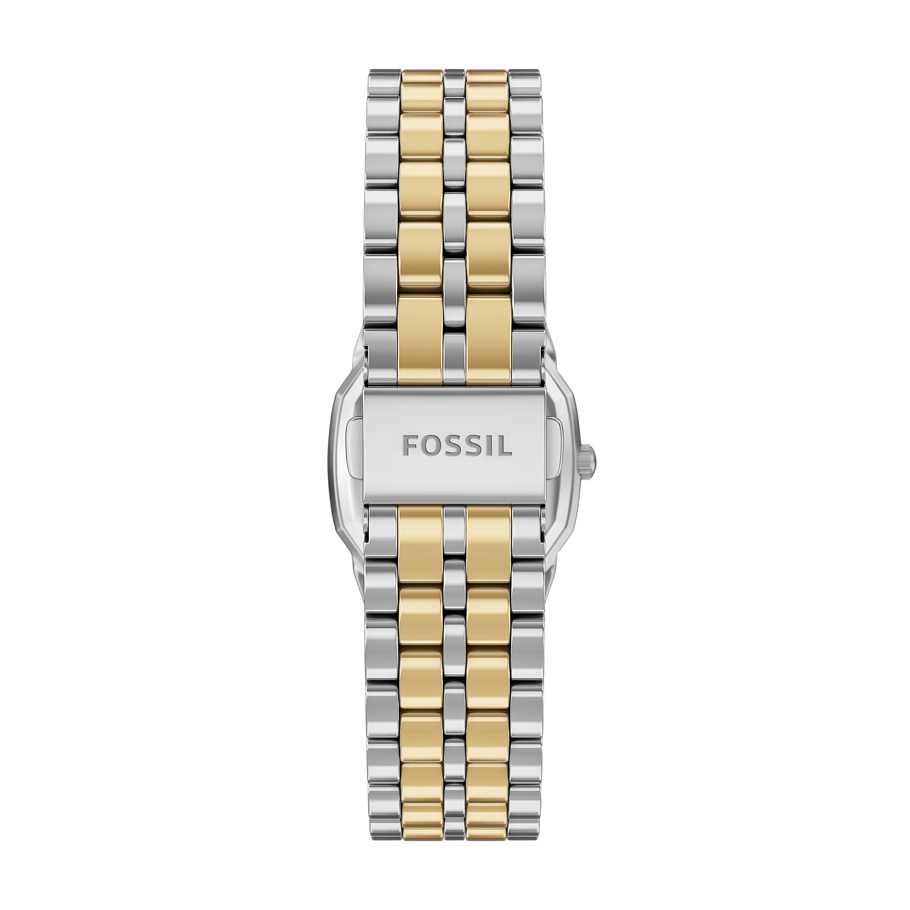 Fossil Quarzuhr Harlow ES5480, Armbanduhr, Damenuhr, Edelstahlarmband, analog