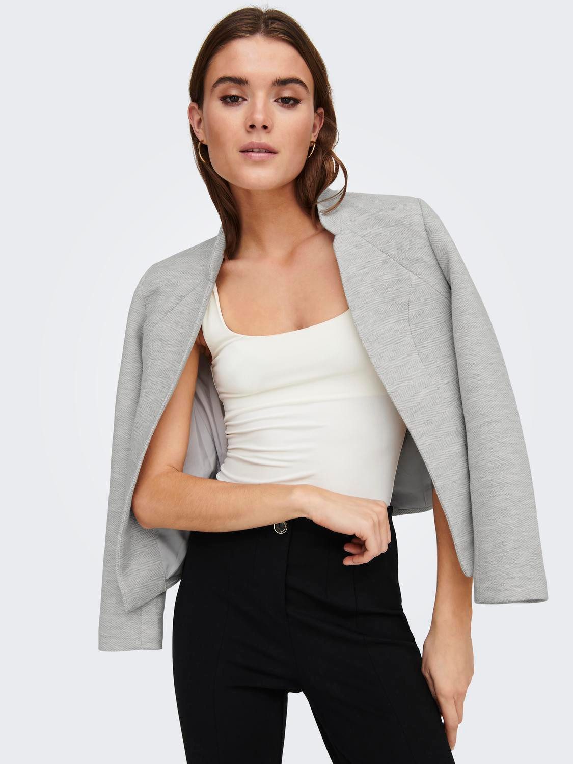 ONLY Kurzblazer ONLADDY-LINEA L/S SHORT BLAZER CC TLR Materialmix, regular günstig online kaufen