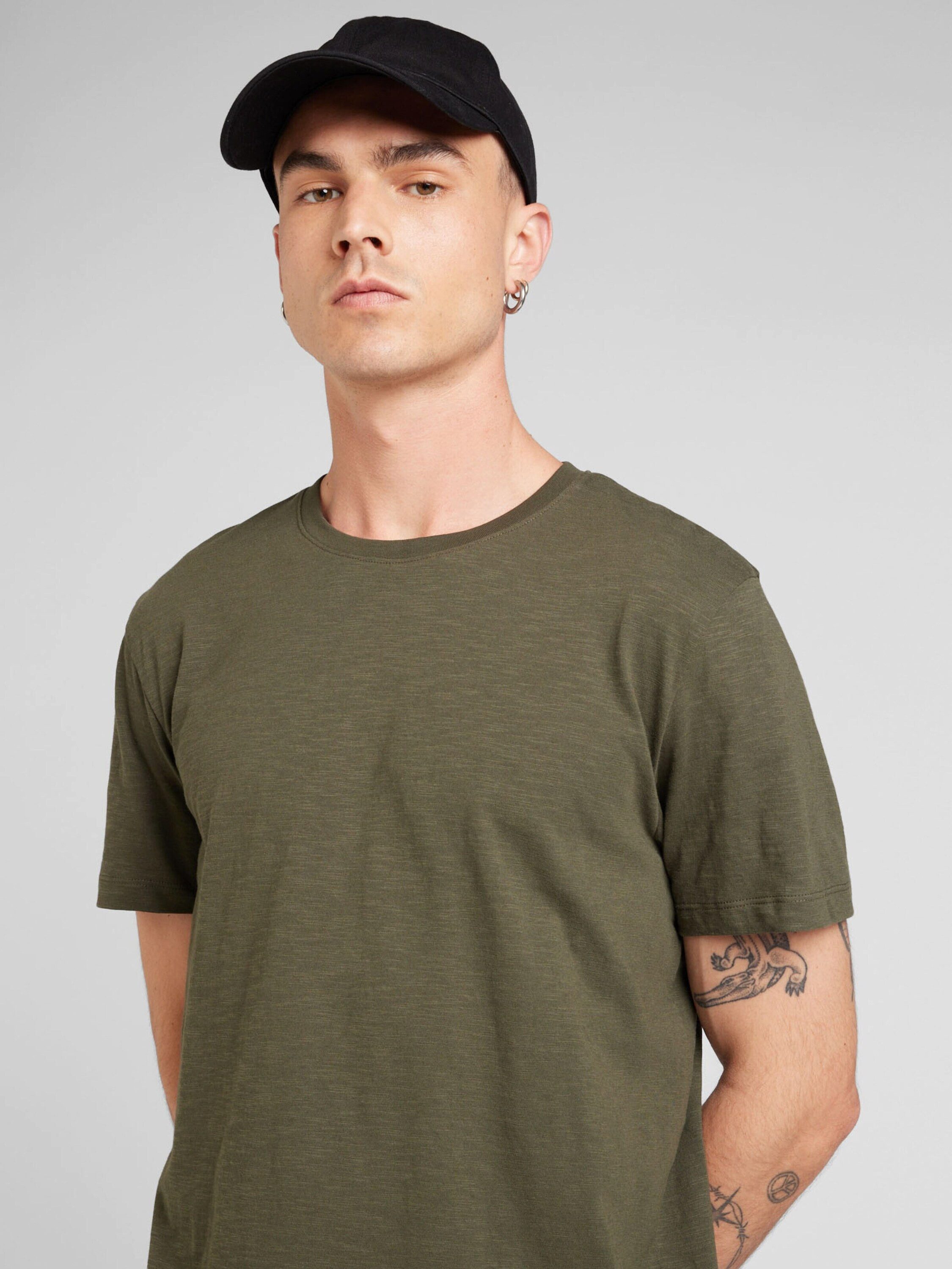 Selected Homme Herren Rundhals T-Shirt SLHASPEN SLUB - Regular Fit günstig online kaufen