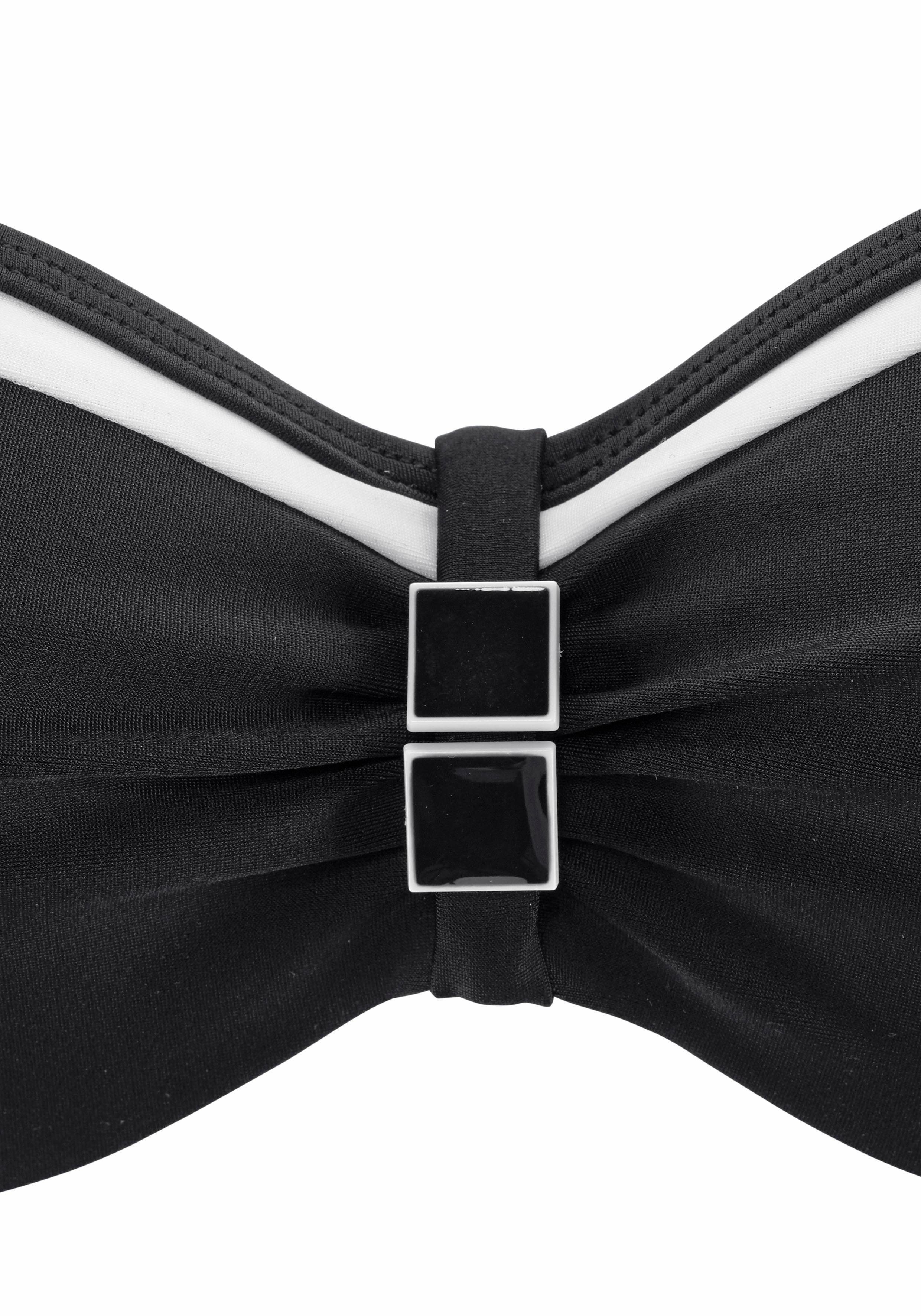 LASCANA Bügel-Bandeau-Bikini mit Kontrastdetails – Bild 4 von 5