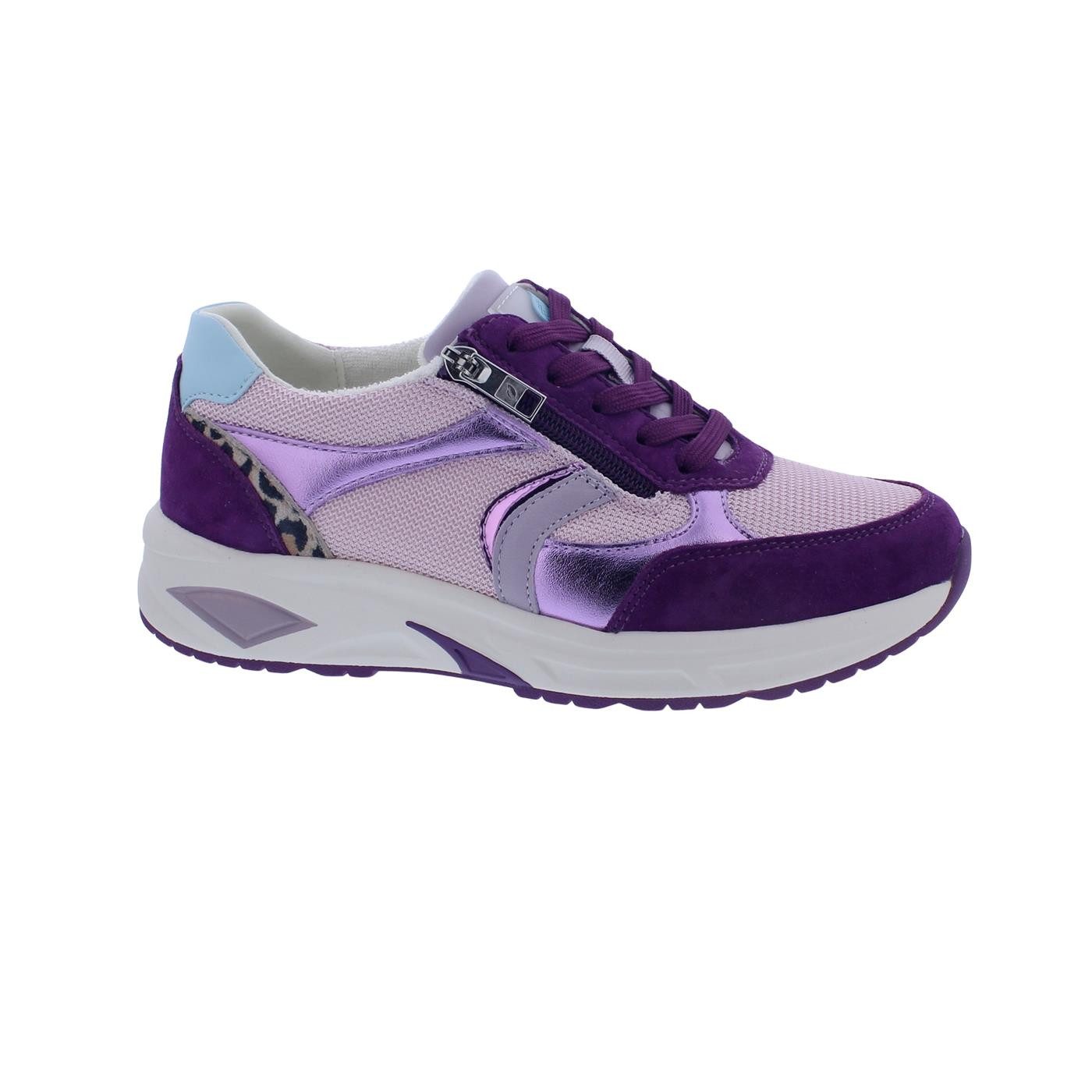 Waldläufer Waldläufer H-Jill Sneaker, Velours/ Mesh/Metallic,Lila günstig online kaufen