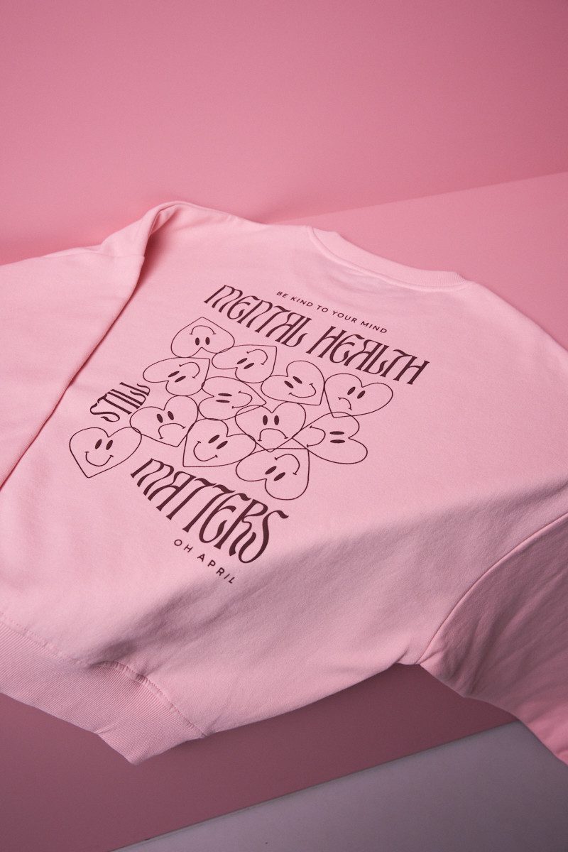 OH APRIL Rundhalspullover Regular Sweater Mental Health günstig online kaufen