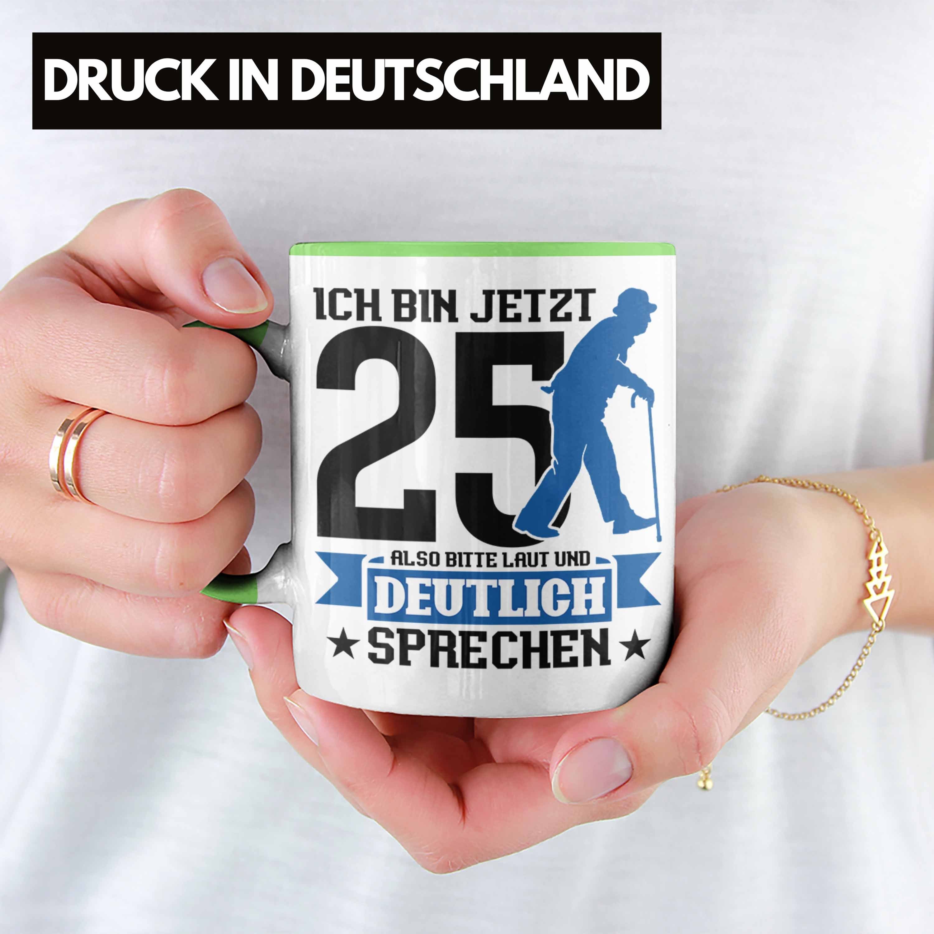 Trendation Tasse Tasse Geschenk zum 25. Geburtstag Lustiger Spruch Geschenkidee Männer