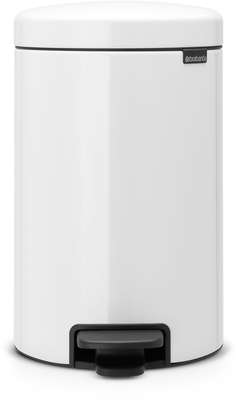 Brabantia Mülleimer NewIcon Treteimer, 12L, sanft schließender Deckel, mit leichter Pedalbedienung