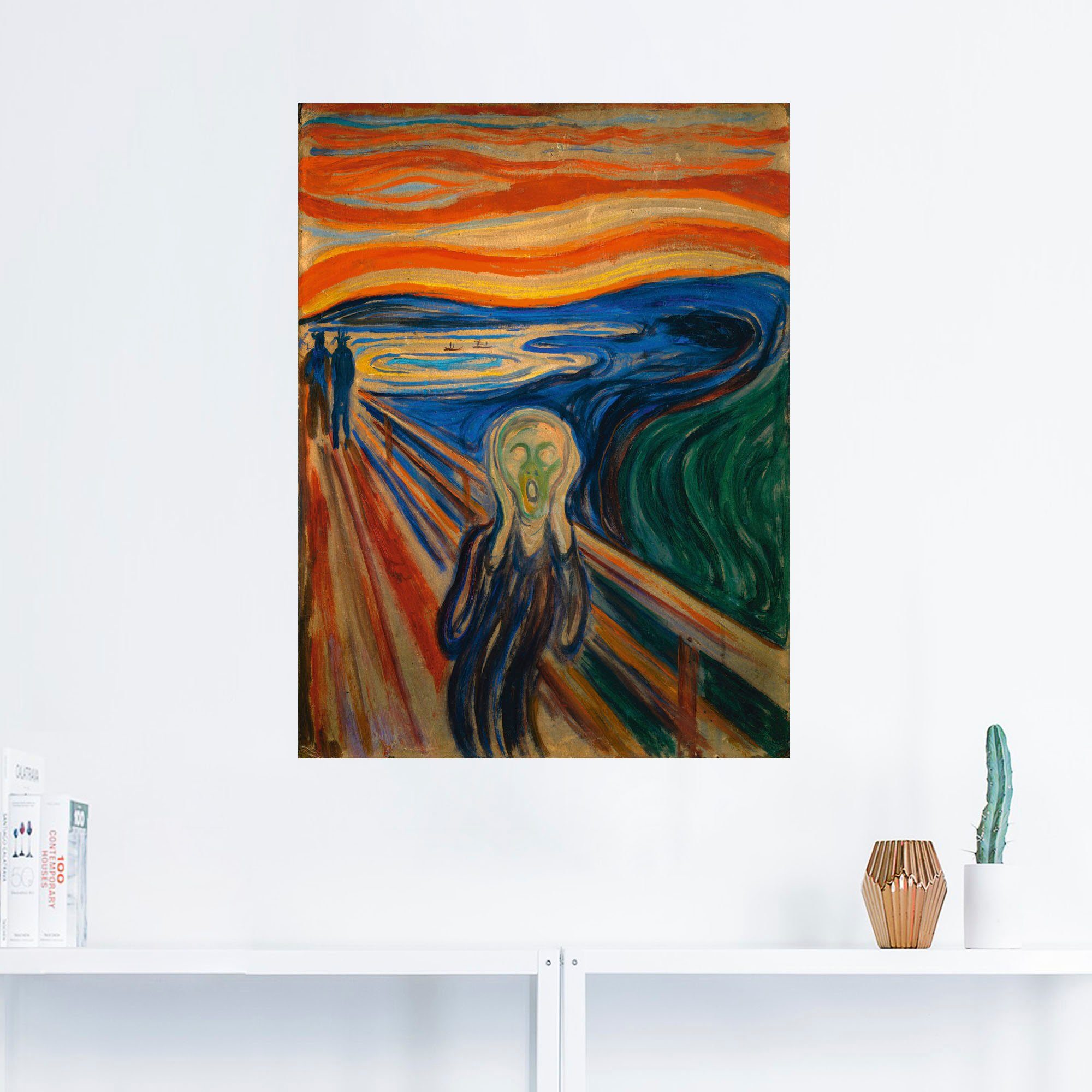 Artland Wandbild Der Schrei. 1893, Mann günstig online kaufen