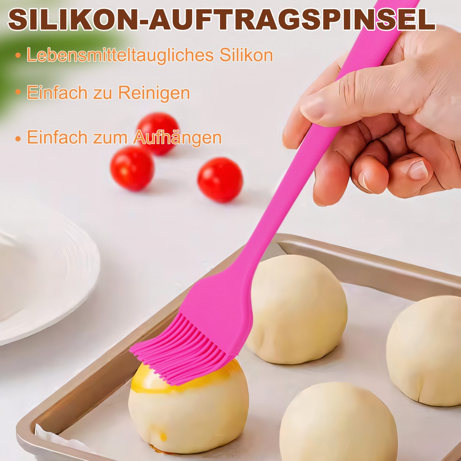 OSTWOLKE Gärkorb 2x Gärkörbchen Silicone Oval und Rund Komplettes Gärkörbchen Set, (1-tlg)