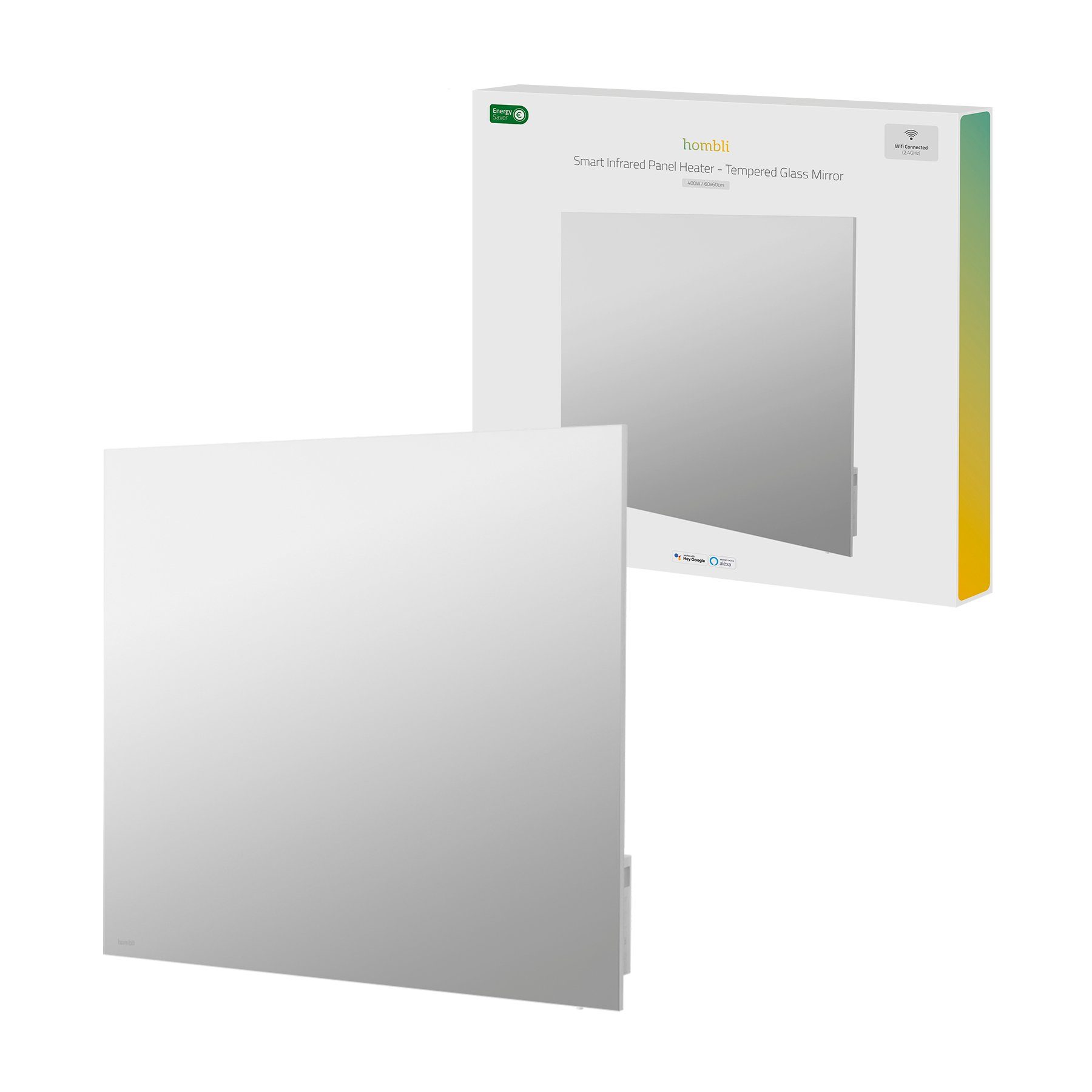 Thumbnail - Hombli smartes Infrarot Glas Heizpanel 400W Spiegel Smart-Home-Zubehör