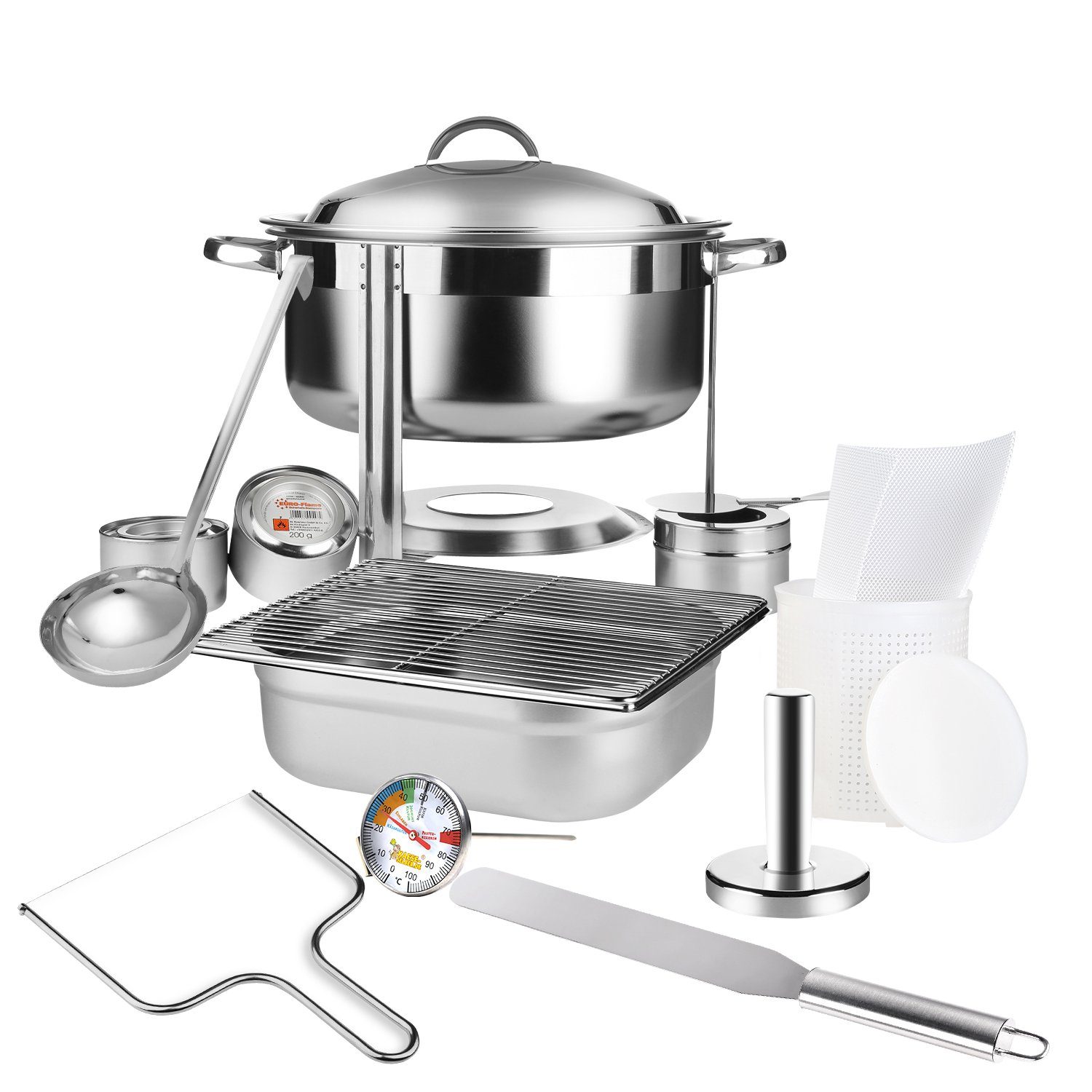 KAESE-SELBER.DE Back-Set kaese-selber.de Käseschule Set Utensilien für einen Platz, (1-tlg)