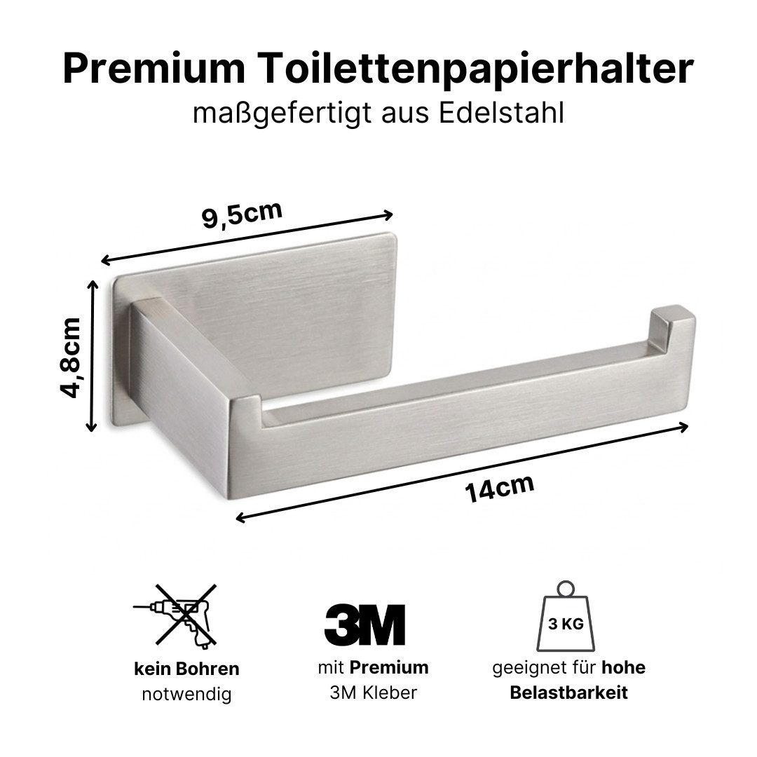 LIVINA HOME Handtuchhaken Handtuchhaken Haken selbstklebend, Toilettenpapierhalter ohne Bohren, Badezimmer, Bad, Küche – Bild 5 von 5