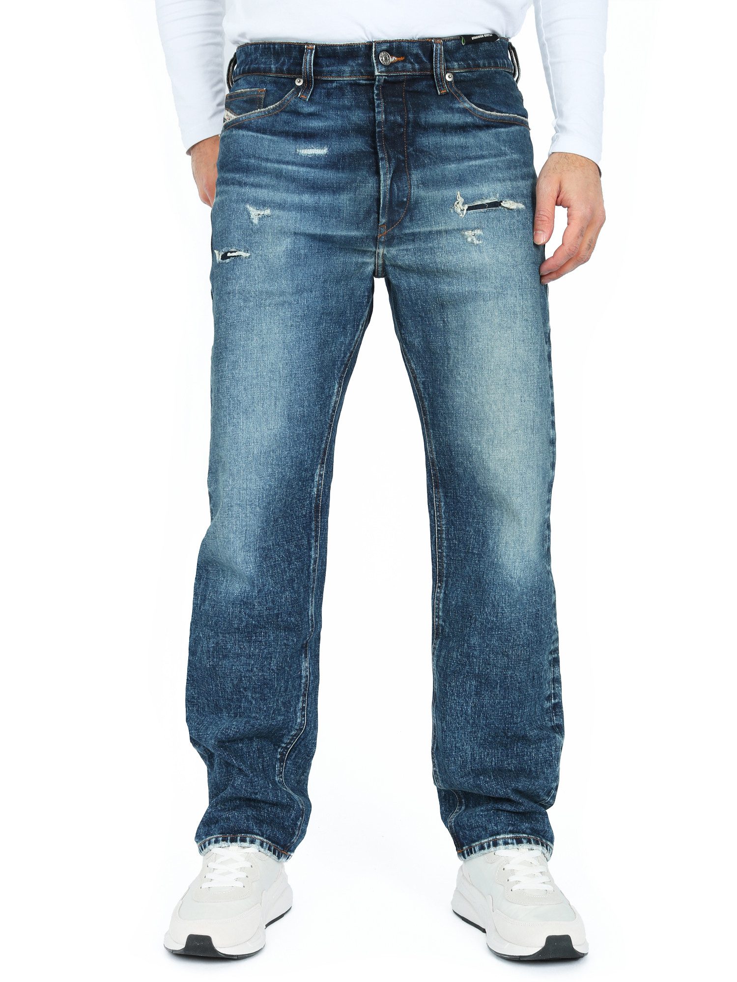 Diesel Loose-fit-Jeans Straight Stretch Hose - günstig online kaufen