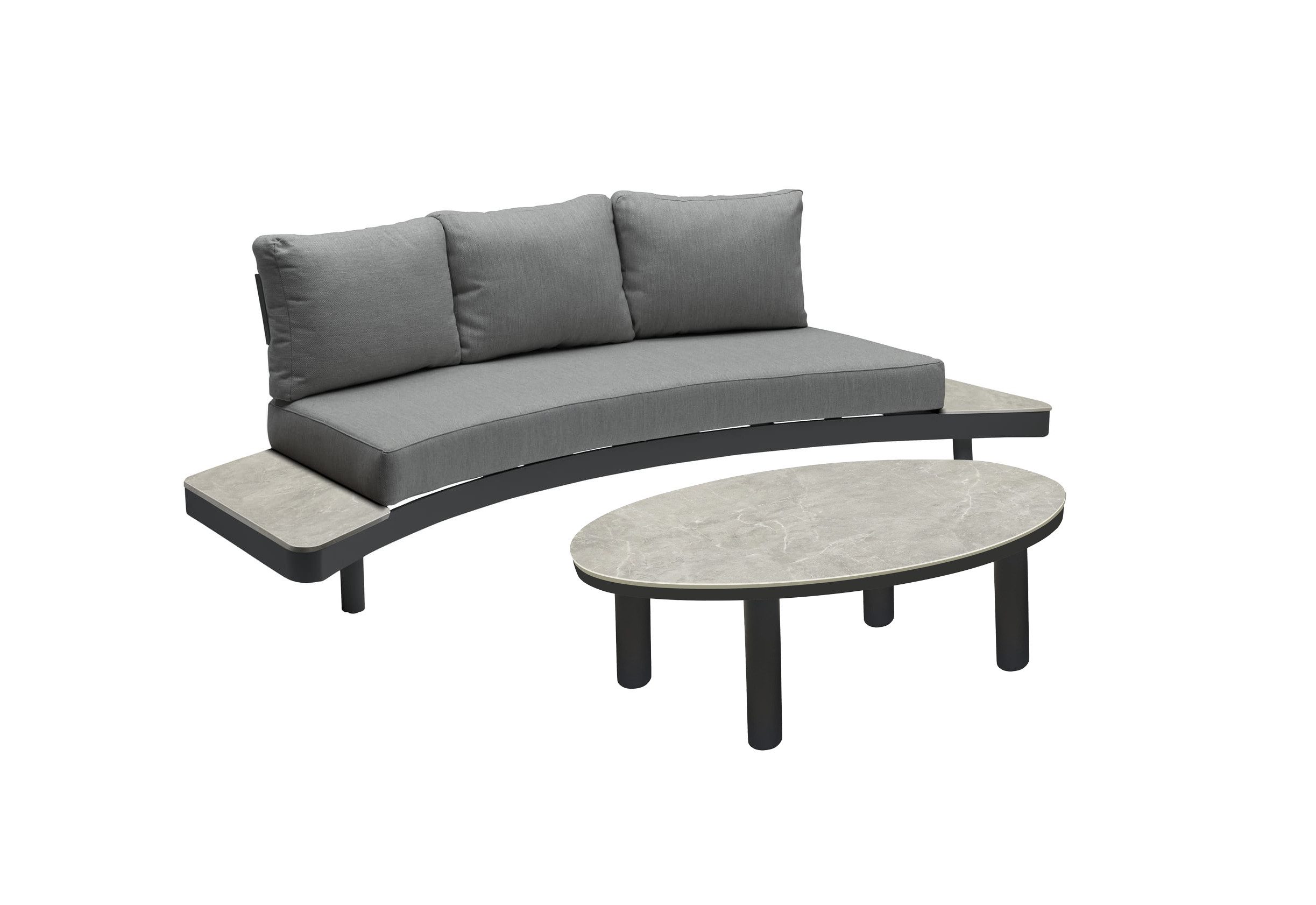 LC Garden Eckbankgruppe Gartenset »Puerto« Gartensofa + Couchtisch, (2-tlg)