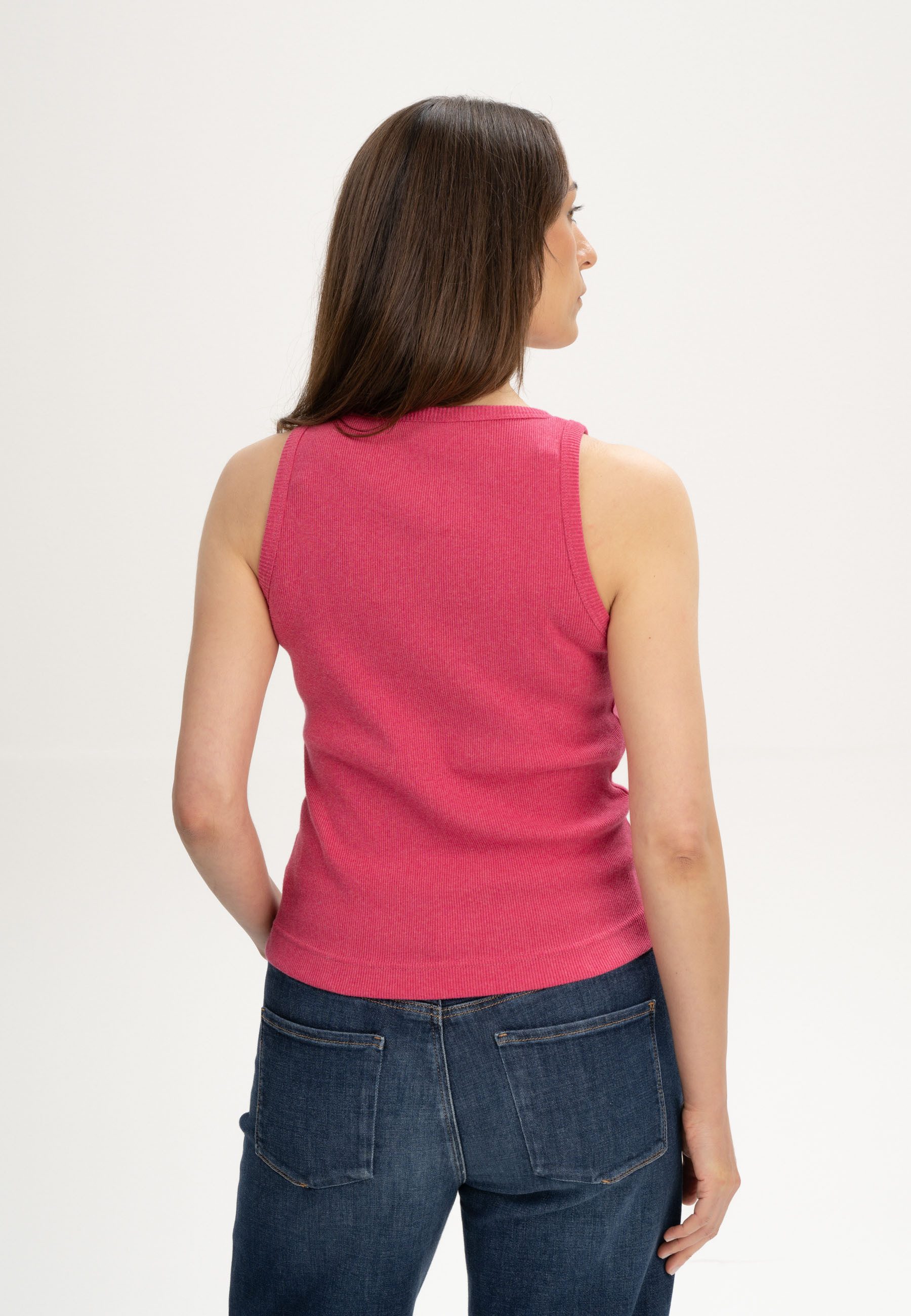 MELA Tanktop Ripp Tanktop Style DRISNA Ärmellos