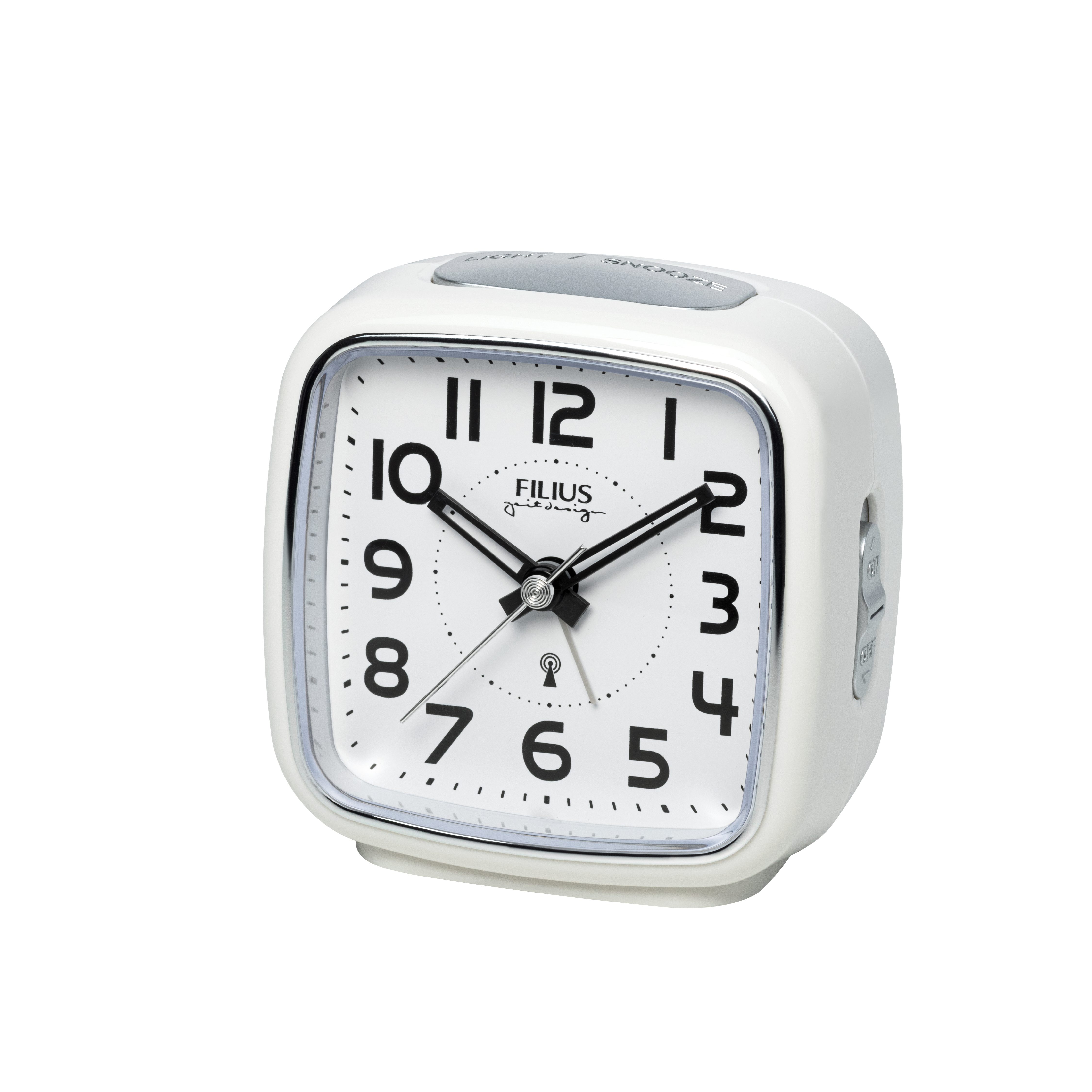 FILIUS zeitdesign Funkwecker Schlafzimmer, Wecker, Beleuchtung, schleichende Sekunde, Snooze
