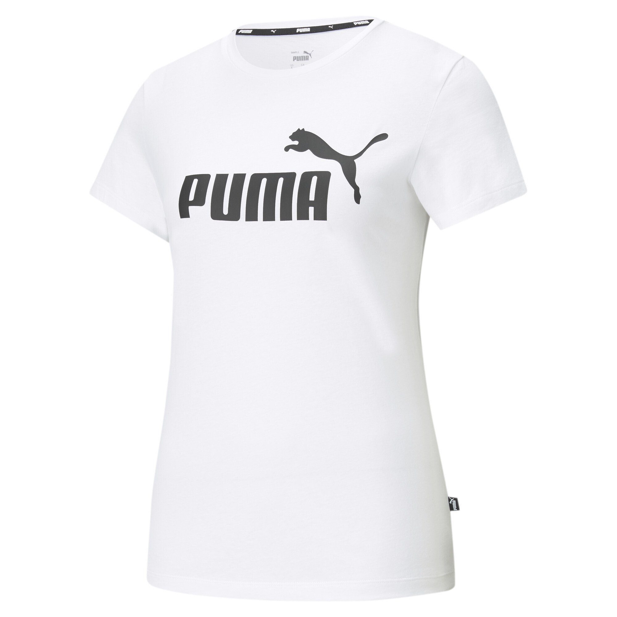 PUMA T-Shirt Essentials Logo T-Shirt Damen White
