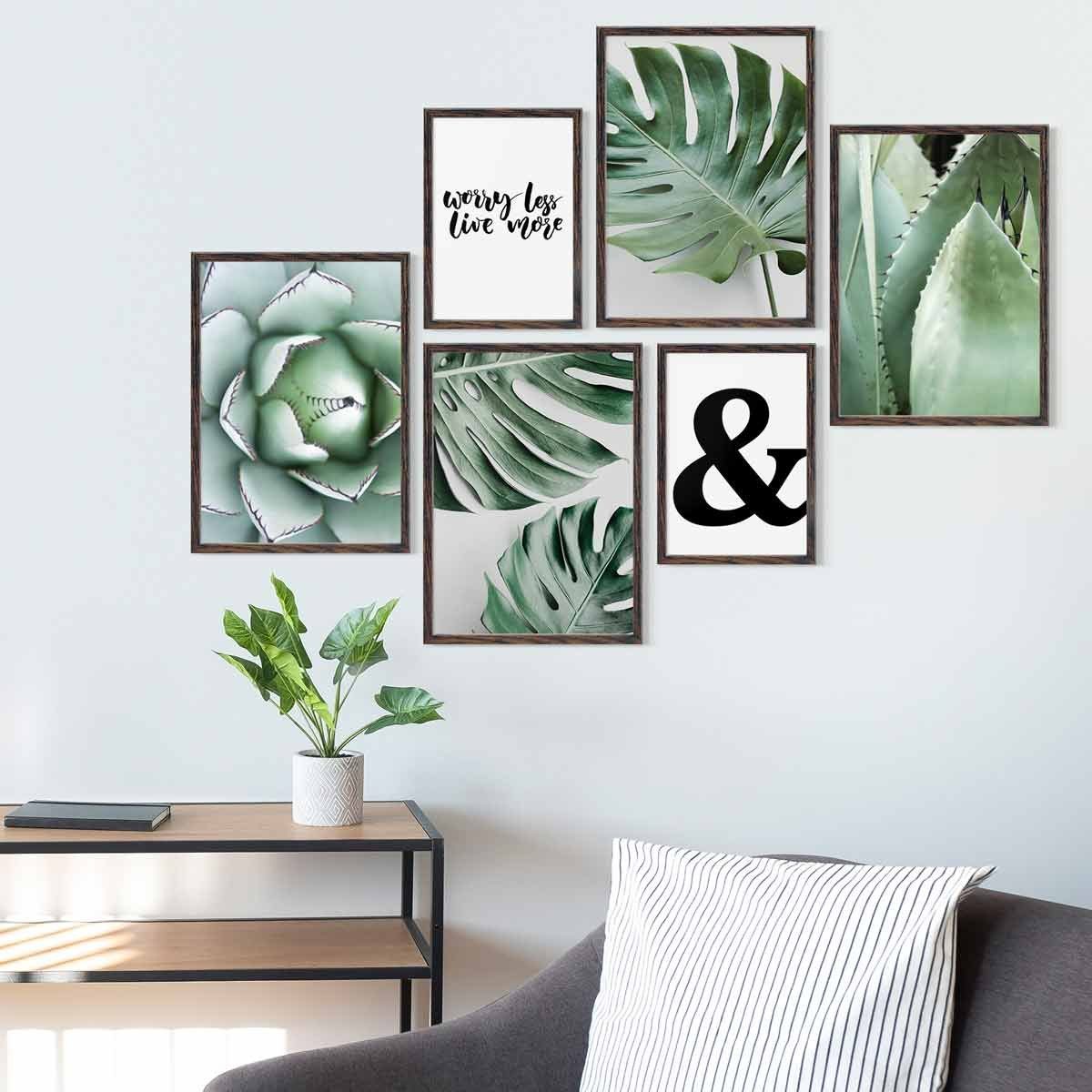 PHOTOLINI Bilderrahmen 6er Set Modern Schmal günstig online kaufen