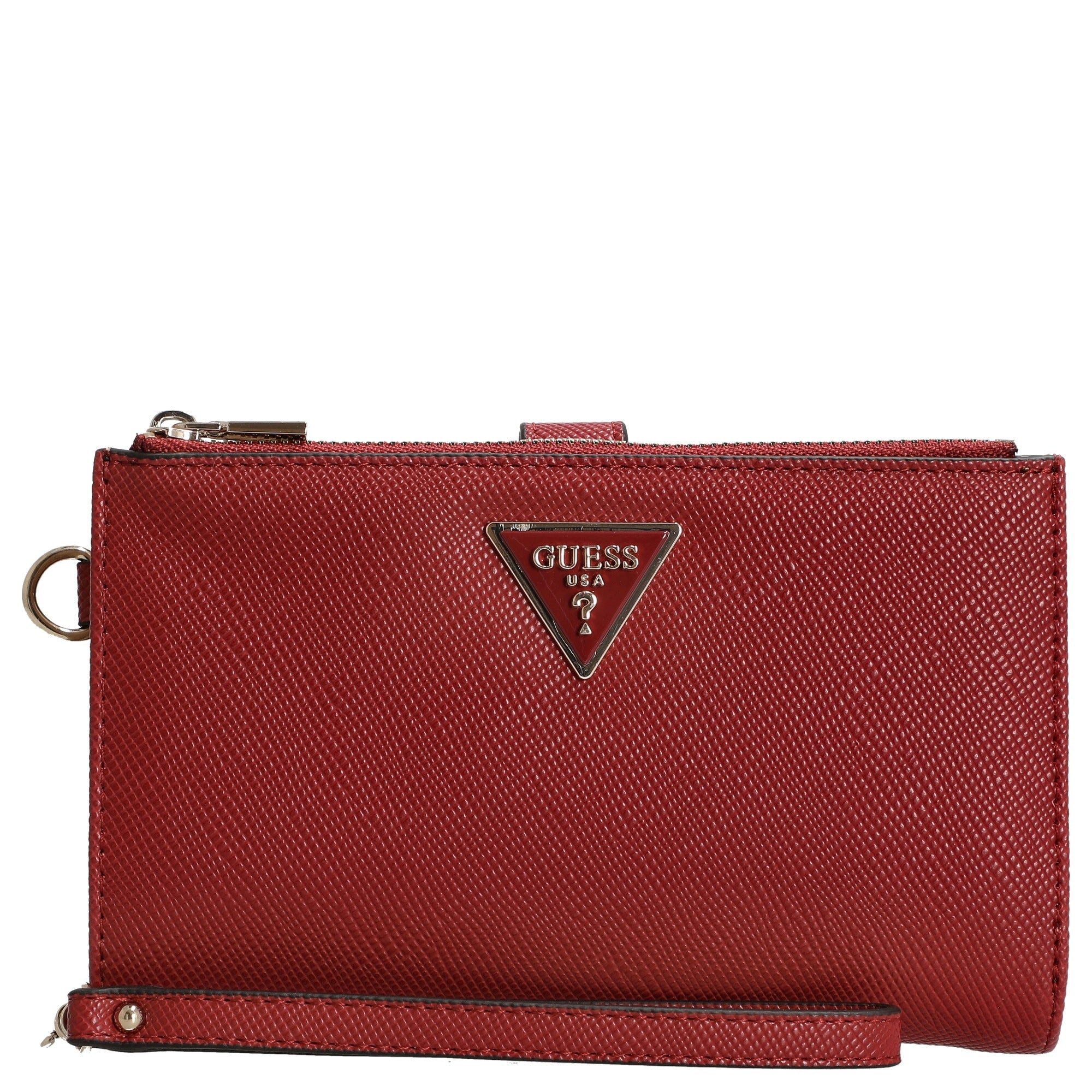 Guess Geldbörse Laurel II SLG Double Zip Organizer - Geldbörse (garnet) günstig online kaufen