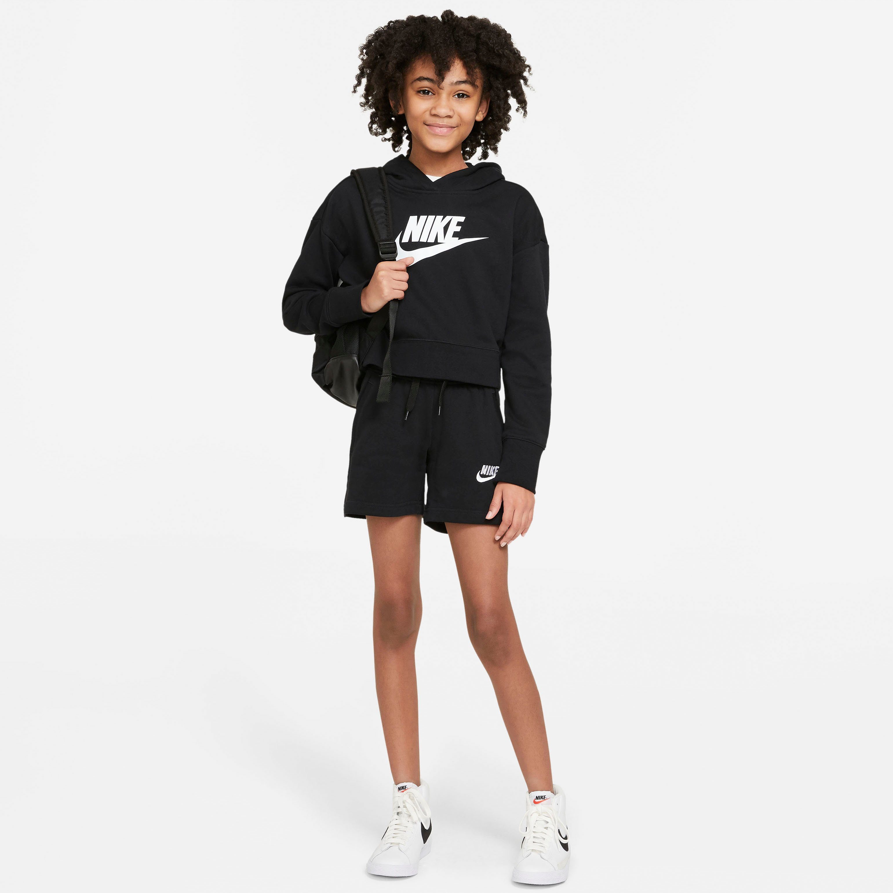 Nike Sportswear Club Big Terry French Shorts (Girls) Kids' Shorts
