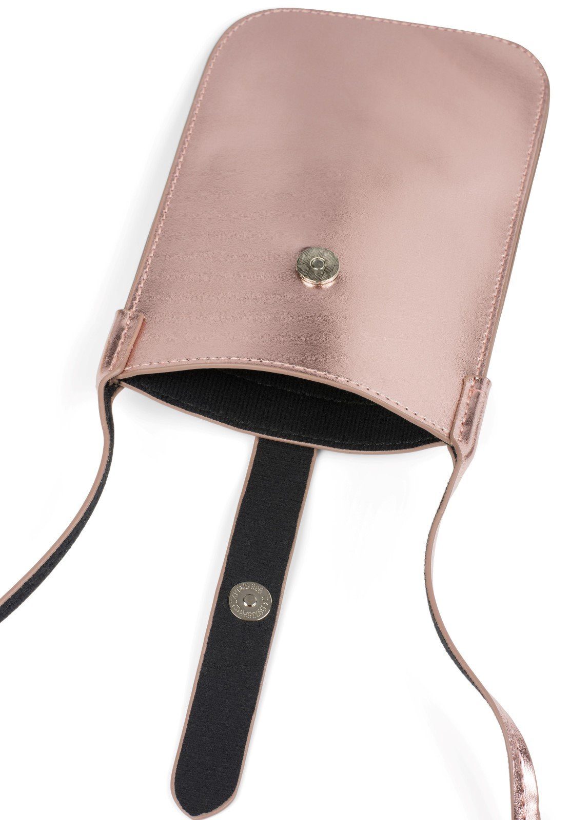 styleBREAKER Mini Bag Handy Umhängetasche Metallic Optik (1-tlg)